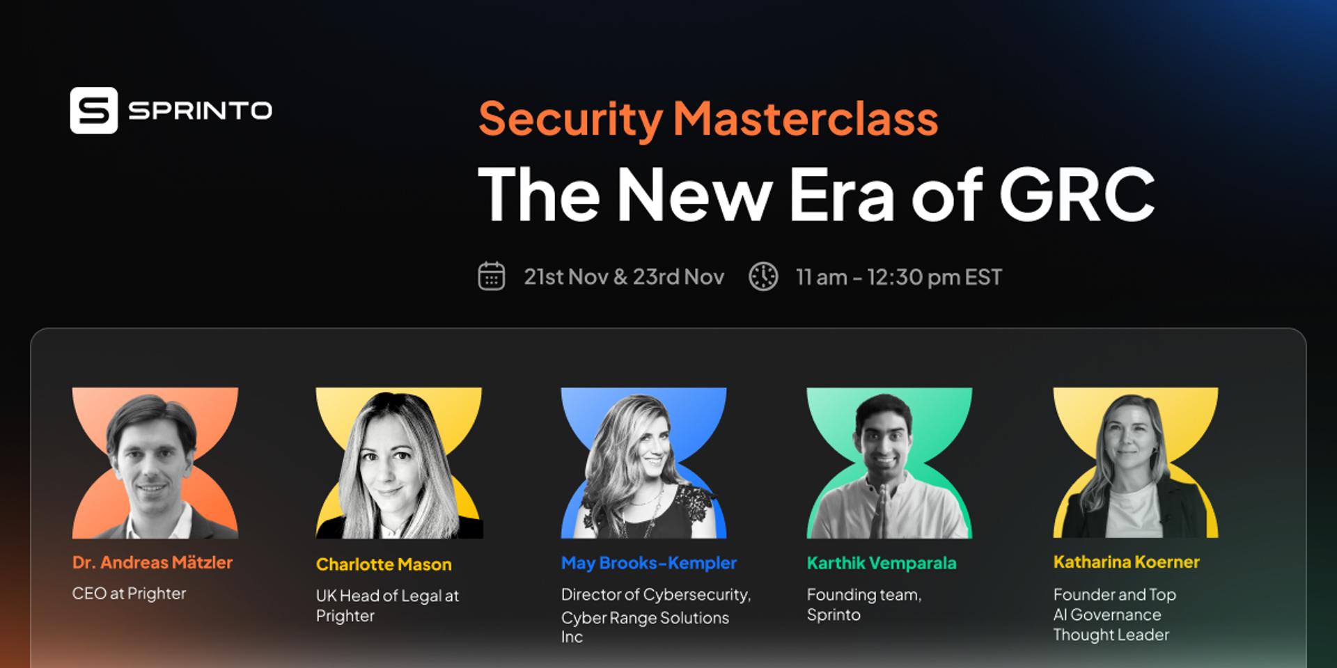 Cover Image for Security Masterclass: The New Era of GRC