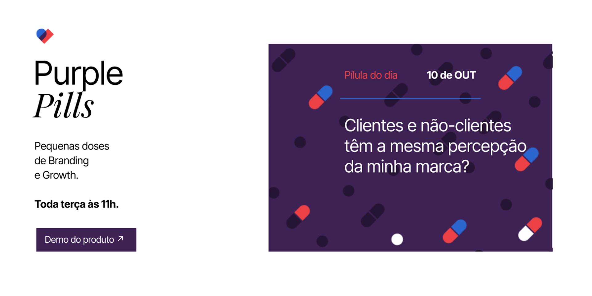 Cover Image for [Purple Pills] Clientes e não-clientes tem a mesma percepção da minha marca?