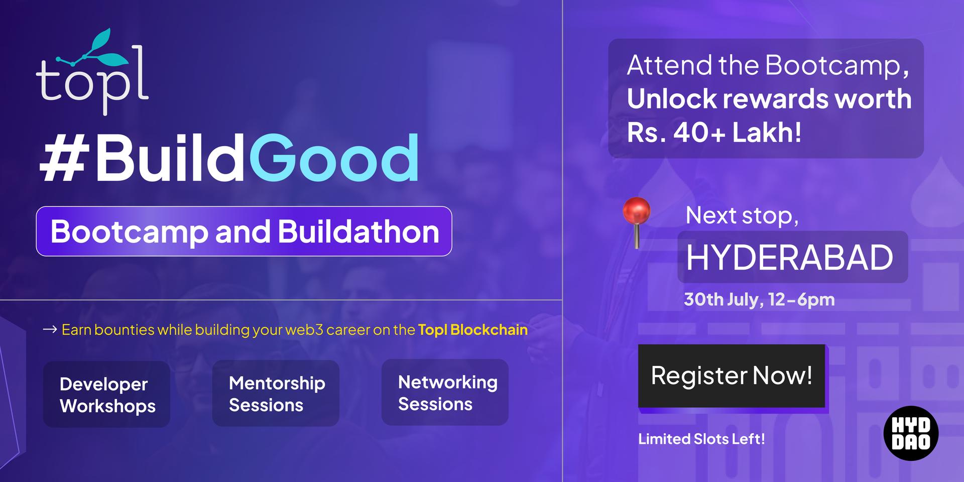 Cover Image for BuildGood BootCamp: Hyderabad 🛠🌱