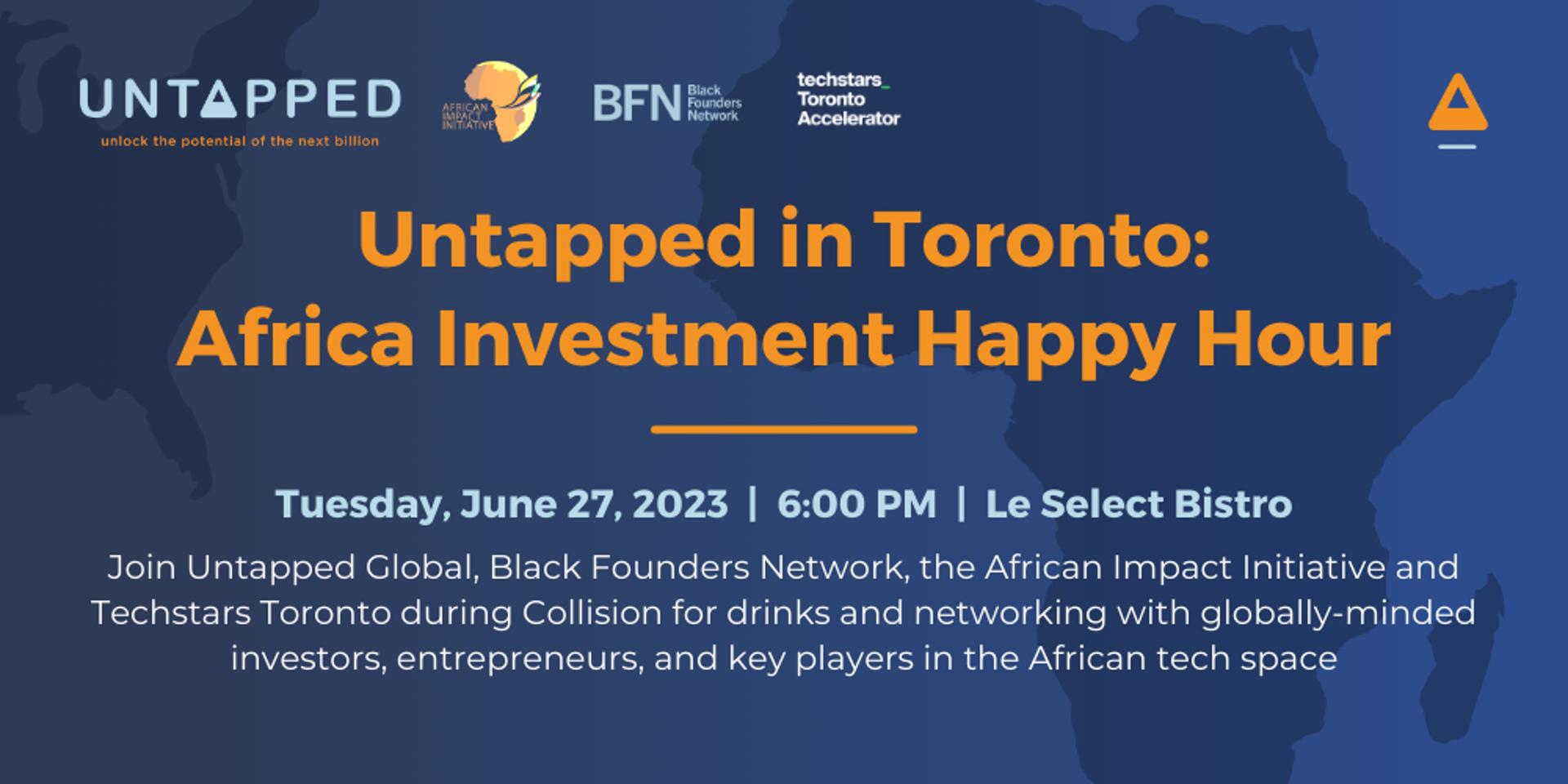 Cover Image for Untapped in Toronto: Africa Investment Happy Hour