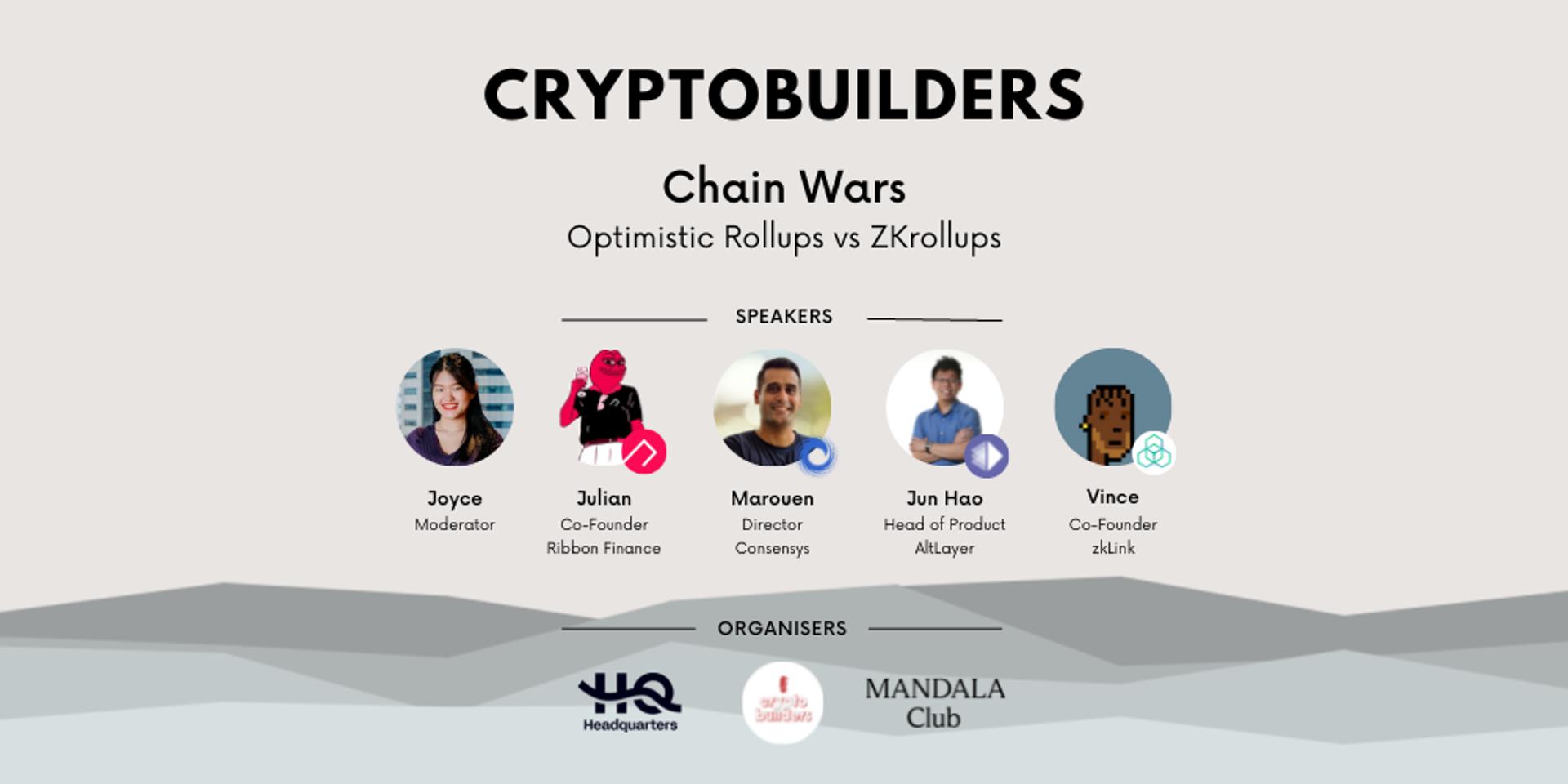 Cover Image for Chain Wars: ZKR vs Optimistic Rollups by SG Crypto Builders and Mandala Club