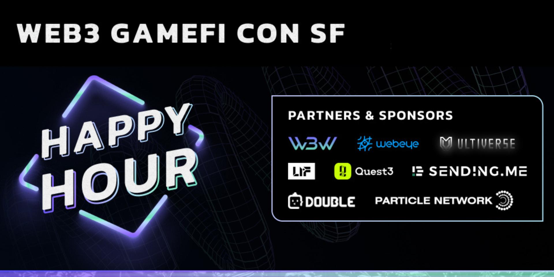 Cover Image for Web3 Gamefi Con SF Happy Hour