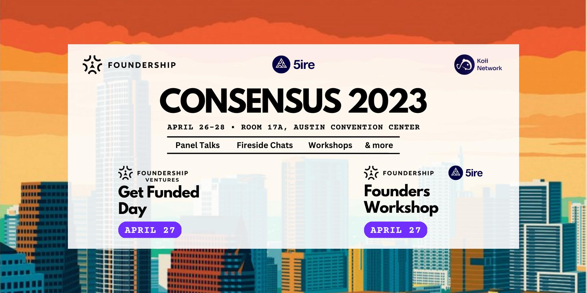 Cover Image for Foundership at Consensus 2023