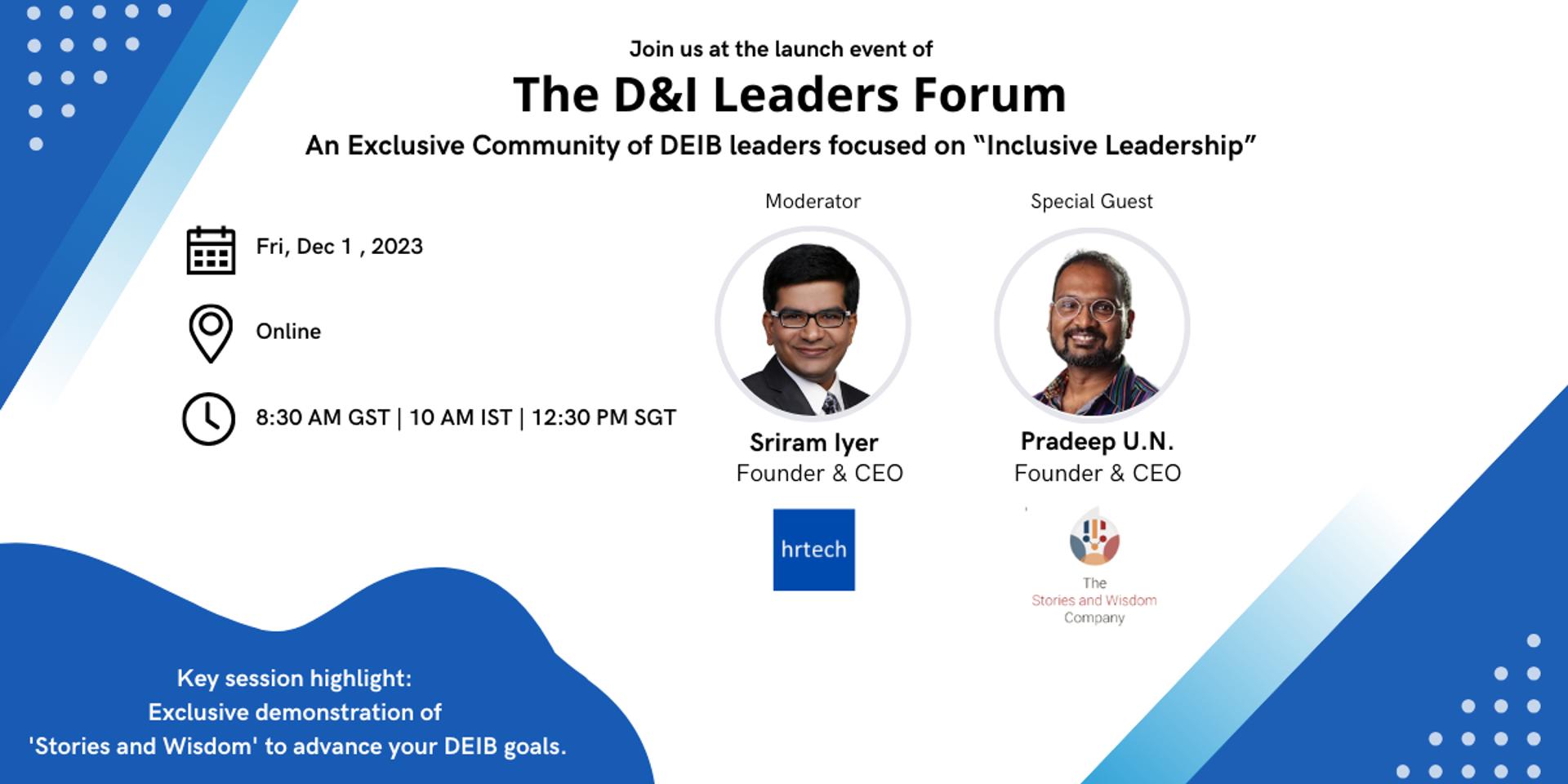 Cover Image for The D&I Leaders Forum Launch
