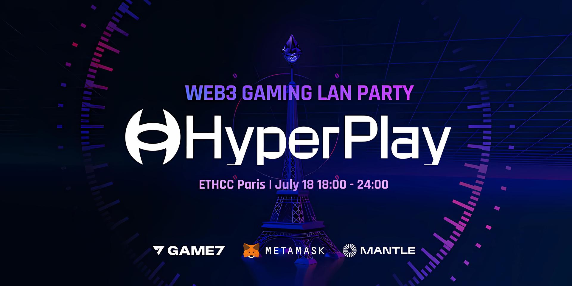 Cover Image for Web3 Gaming LAN Party with HyperPlay @ ETHCC
