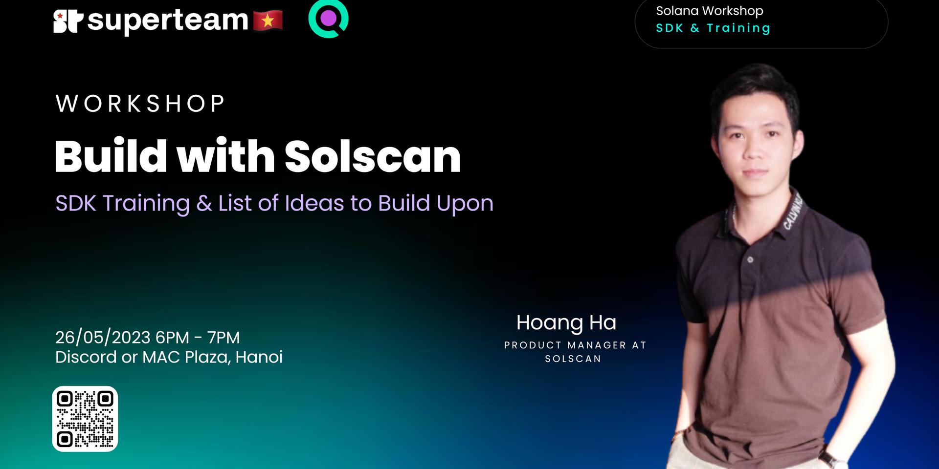 Cover Image for Workshop: Build with Solscan