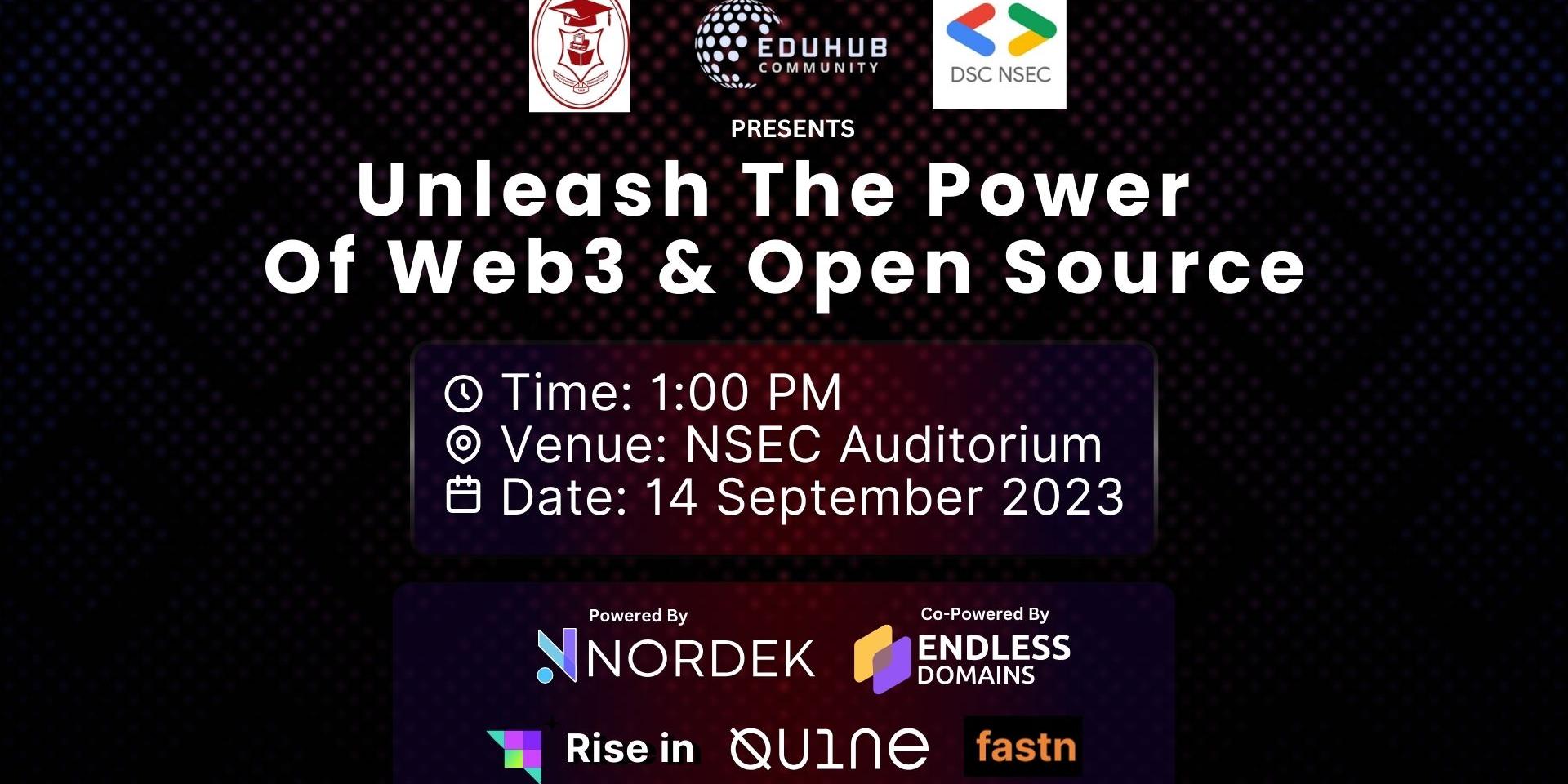 Cover Image for Unleash The Power of Web3 & Open Source - Netaji Subhash Engineering College