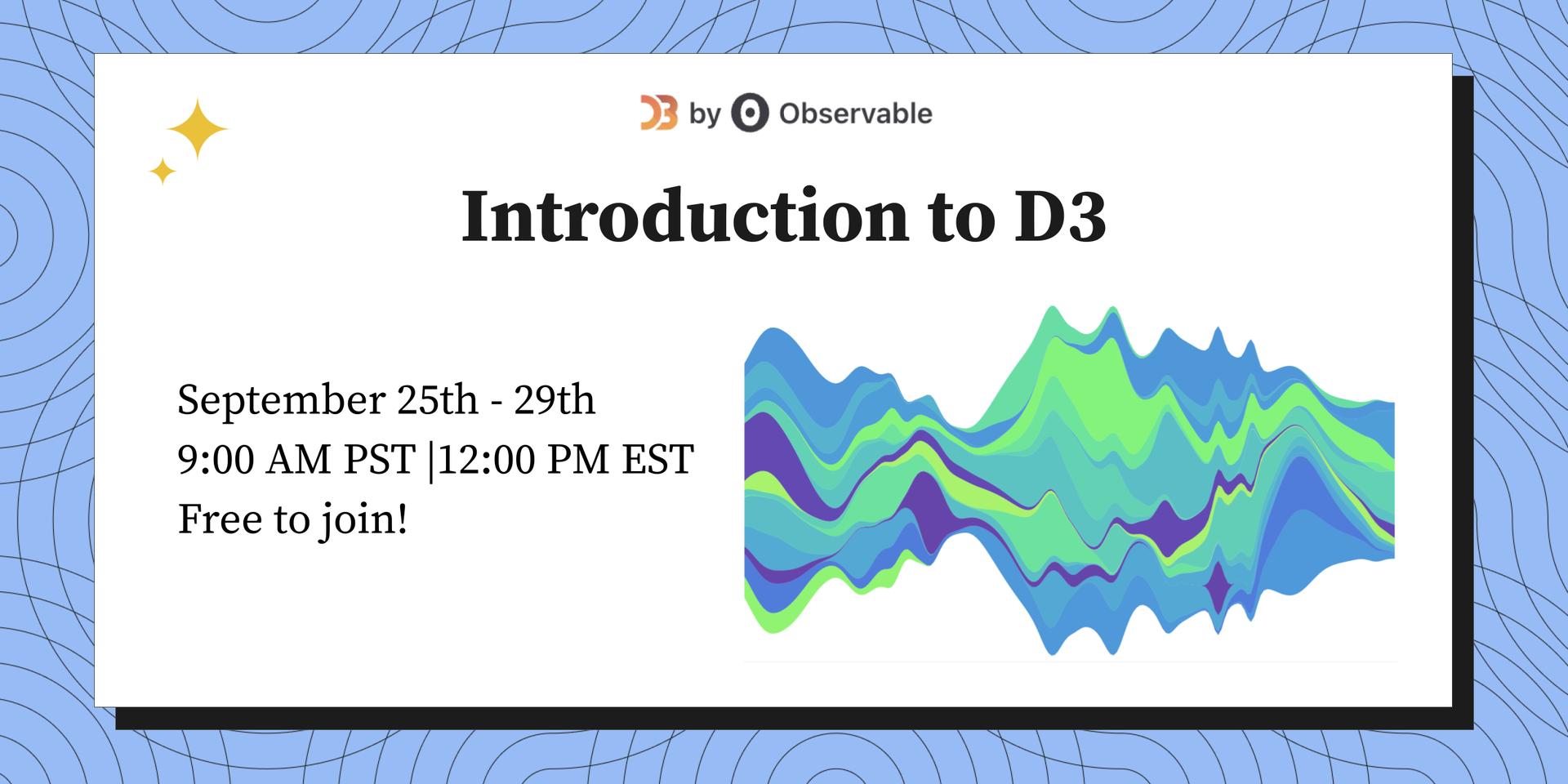 Cover Image for Introduction to D3 Course: 5 part series