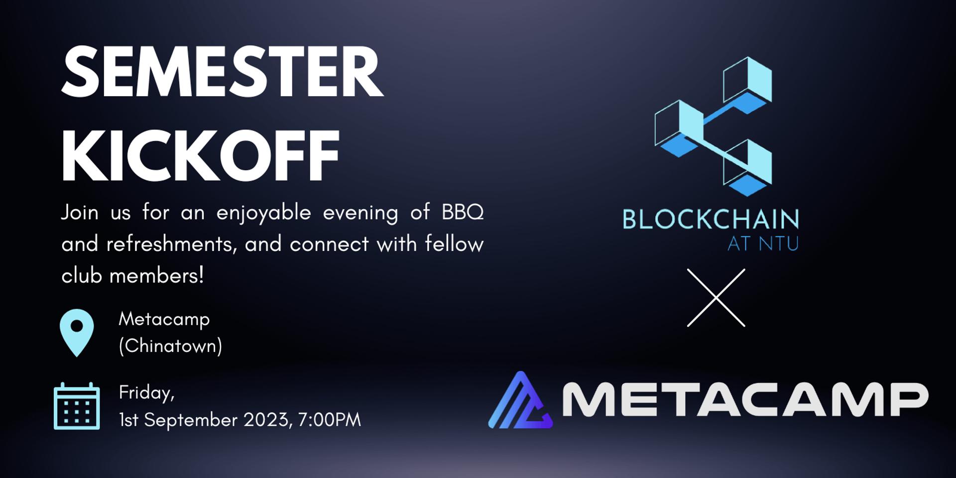 Cover Image for Blockchain at NTU Semester Kickoff!