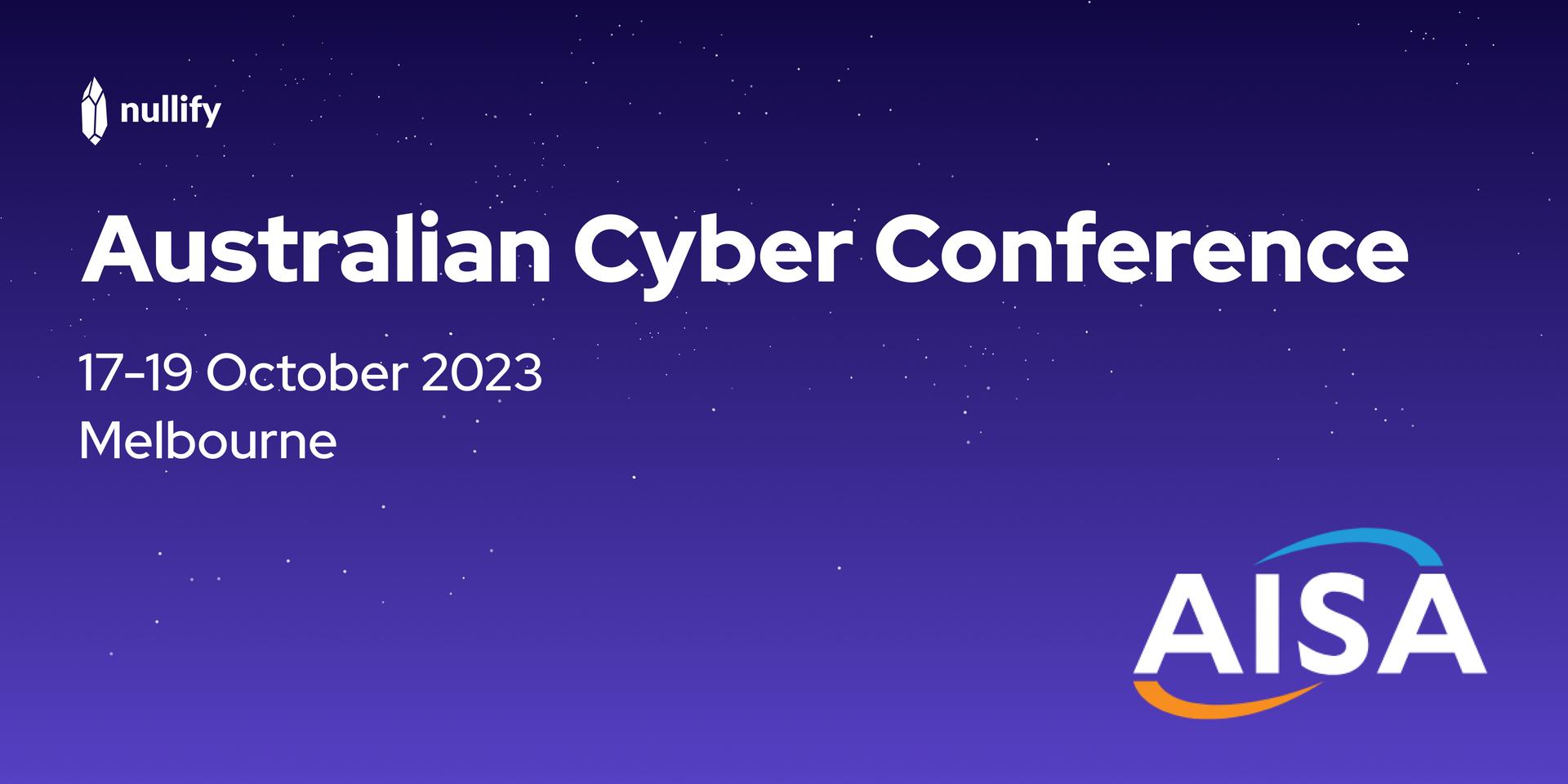 Cover Image for AISA Cybercon Melbourne