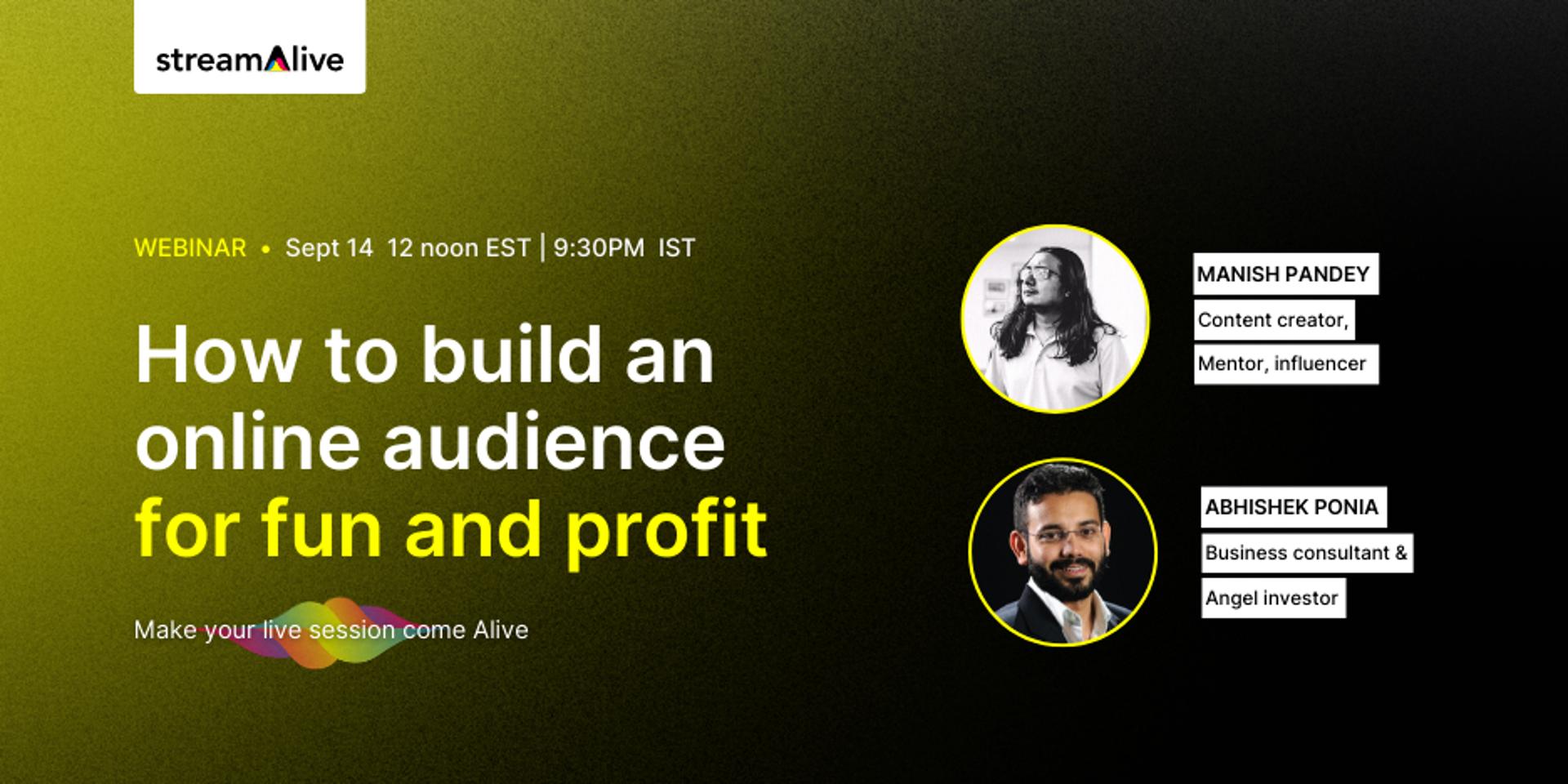 Cover Image for How to build an online audience (for fun and profit)