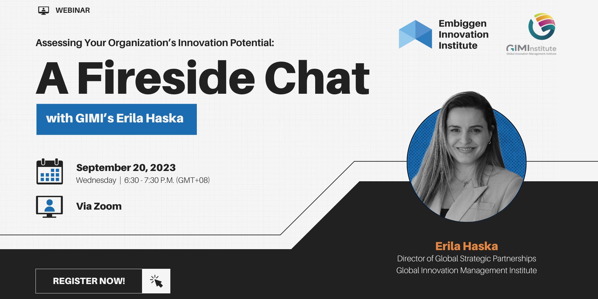 Cover Image for Assessing Your Organization's Innovation Potential: A Fireside Chat With GIMI's Erila Haska