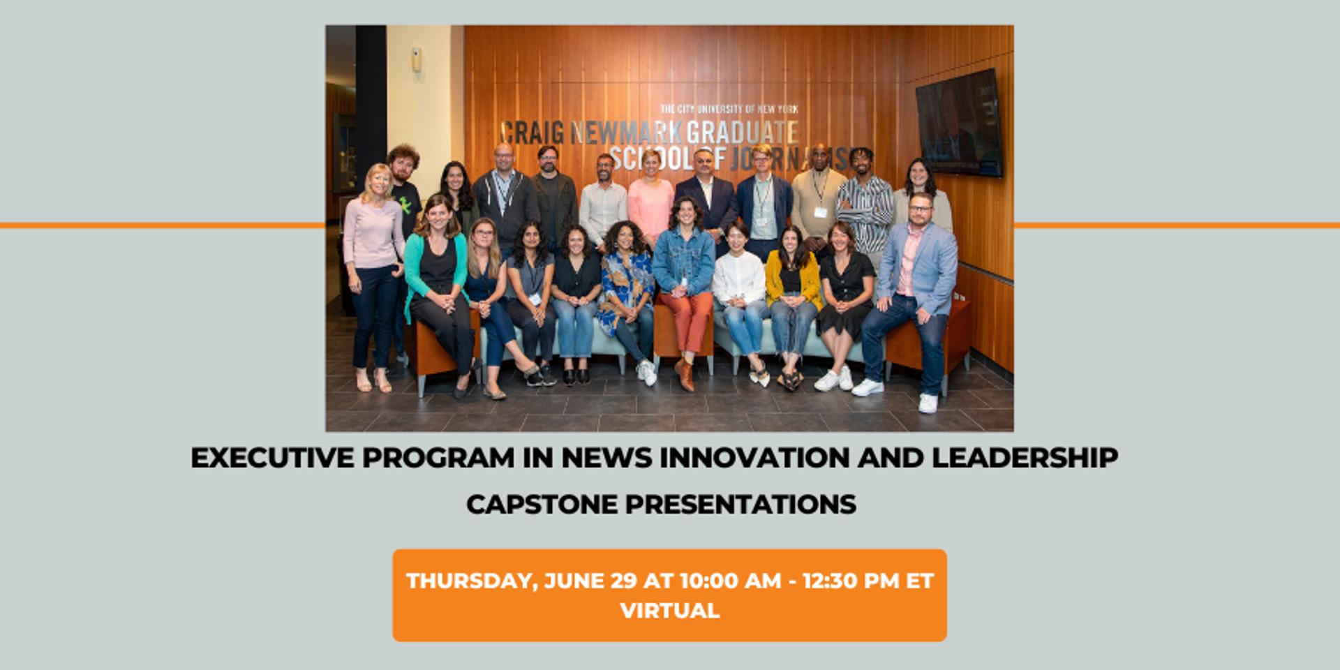 Cover Image for Executive Program Capstone Presentations (Virtual)