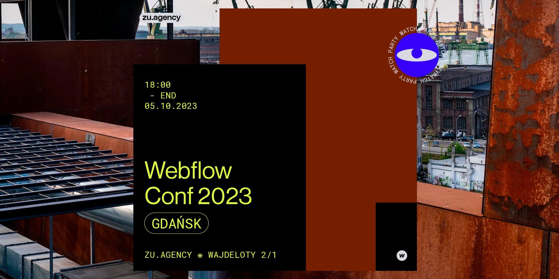 Cover Image for 🇵🇱 Gdańsk Webflow Conf Watch Party ❋ zu.agency