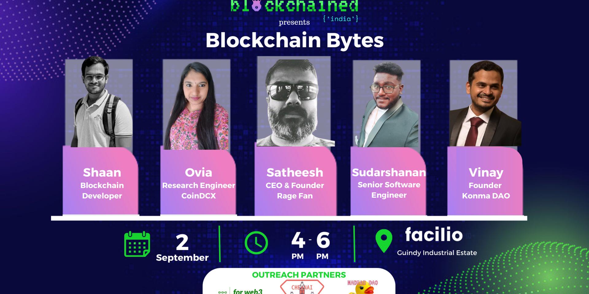 Cover Image for Blockchain Bytes- Chennai