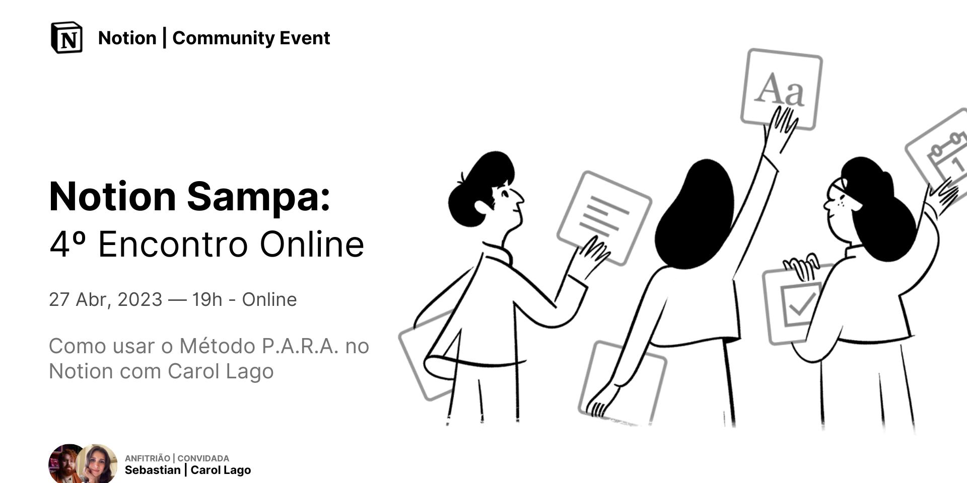 Cover Image for Notion Sampa 4º Encontro da Comunidade Online