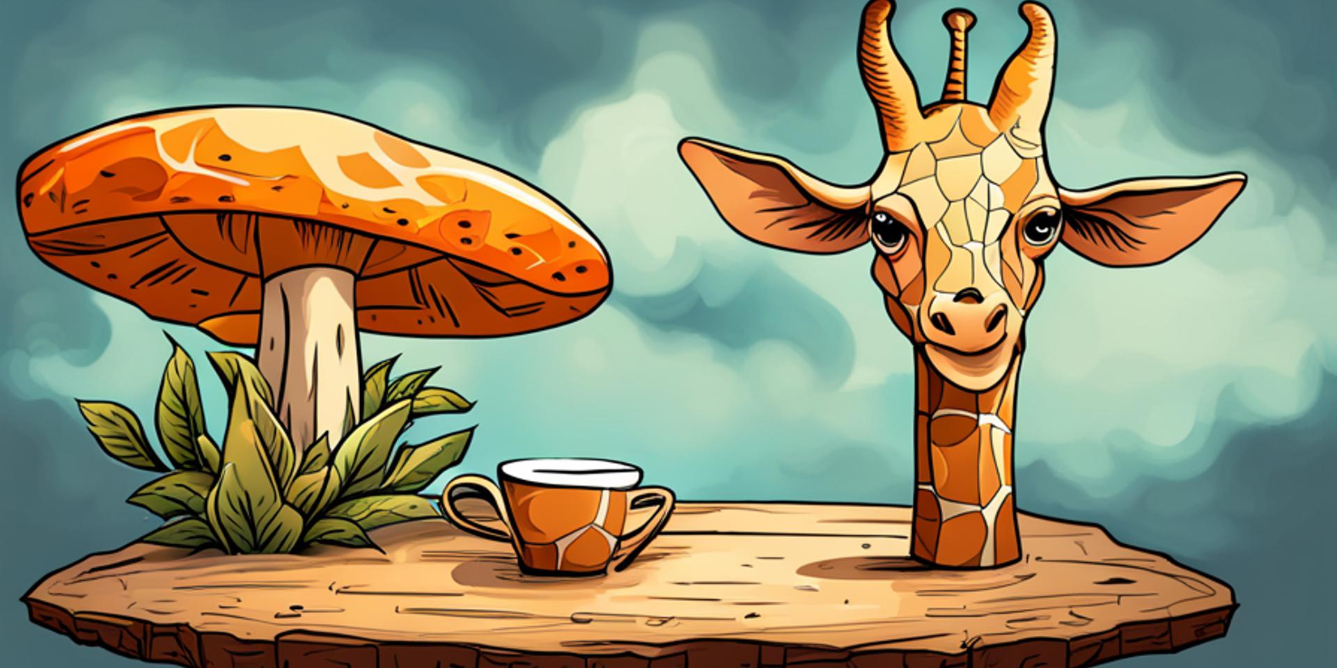 Cover Image for Giraffes Drinking Coffee w/ Four Sigmatic - LA (Giraffes Only)