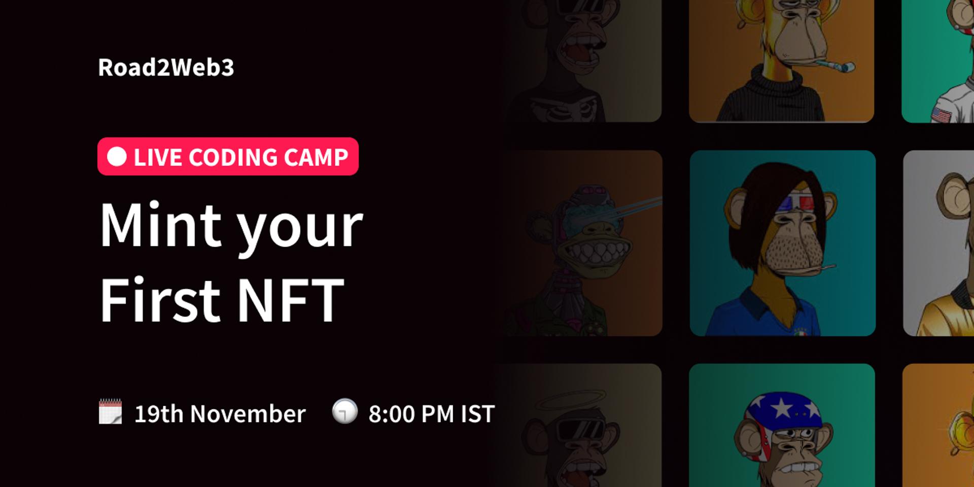 Cover Image for Code Camp II - Intro To NFT - Road2Web3