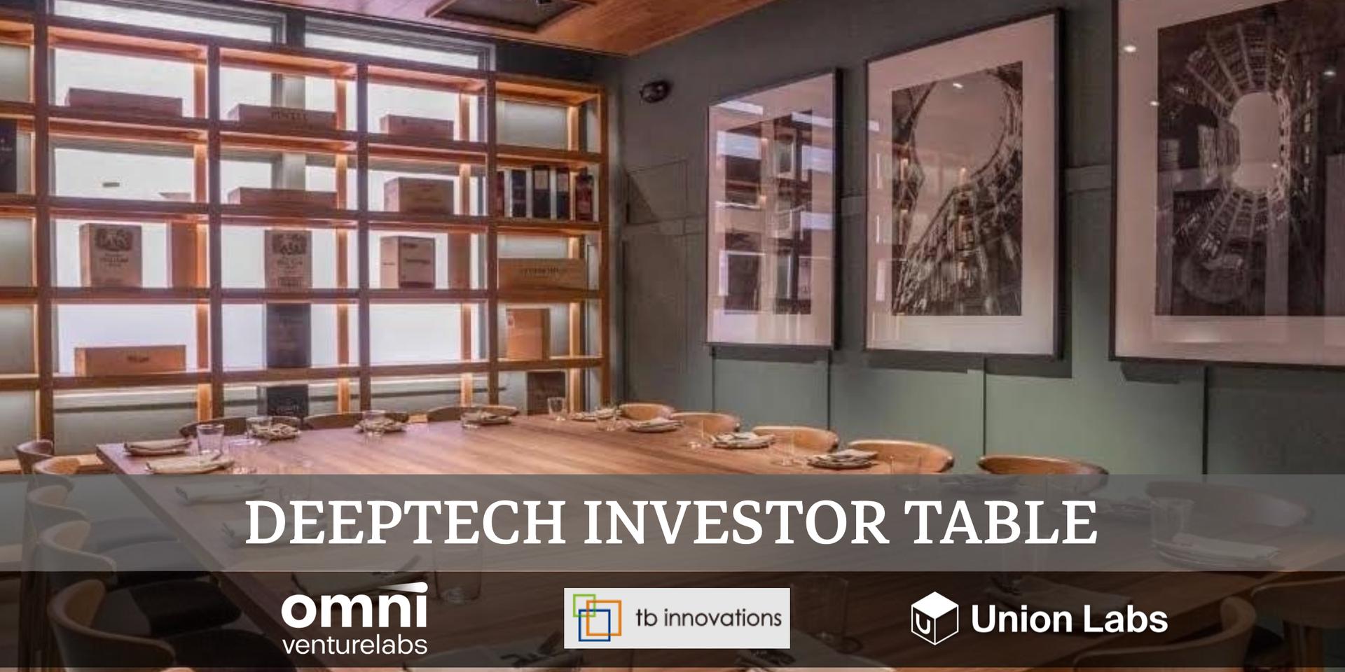 Cover Image for DeepTech Investor Table