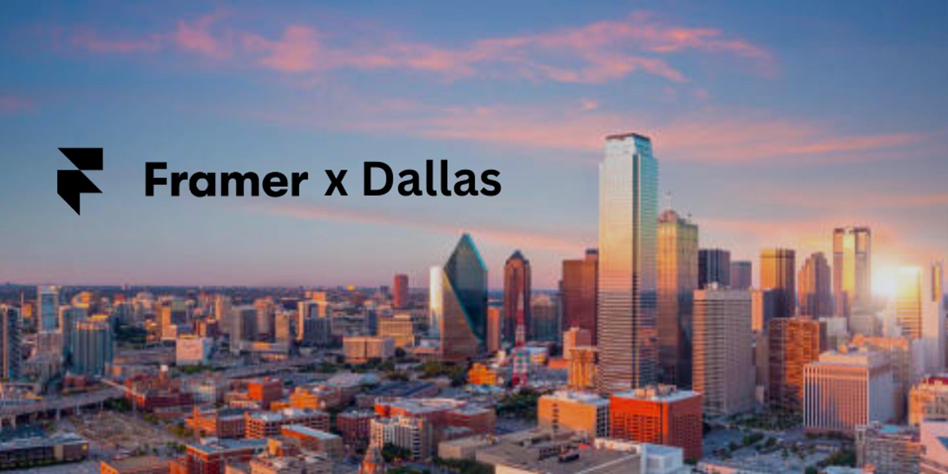 Cover Image for Framer Dallas Meetup