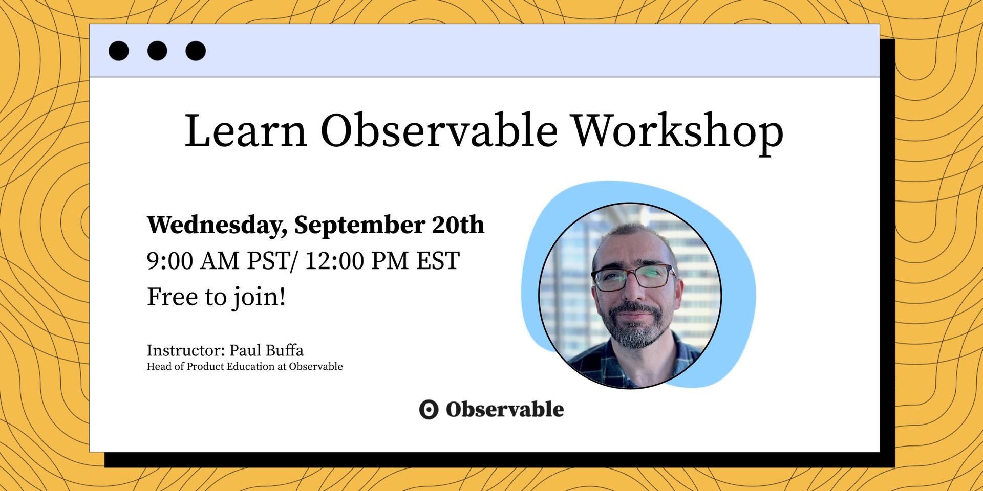 Learn Observable Workshop · Luma