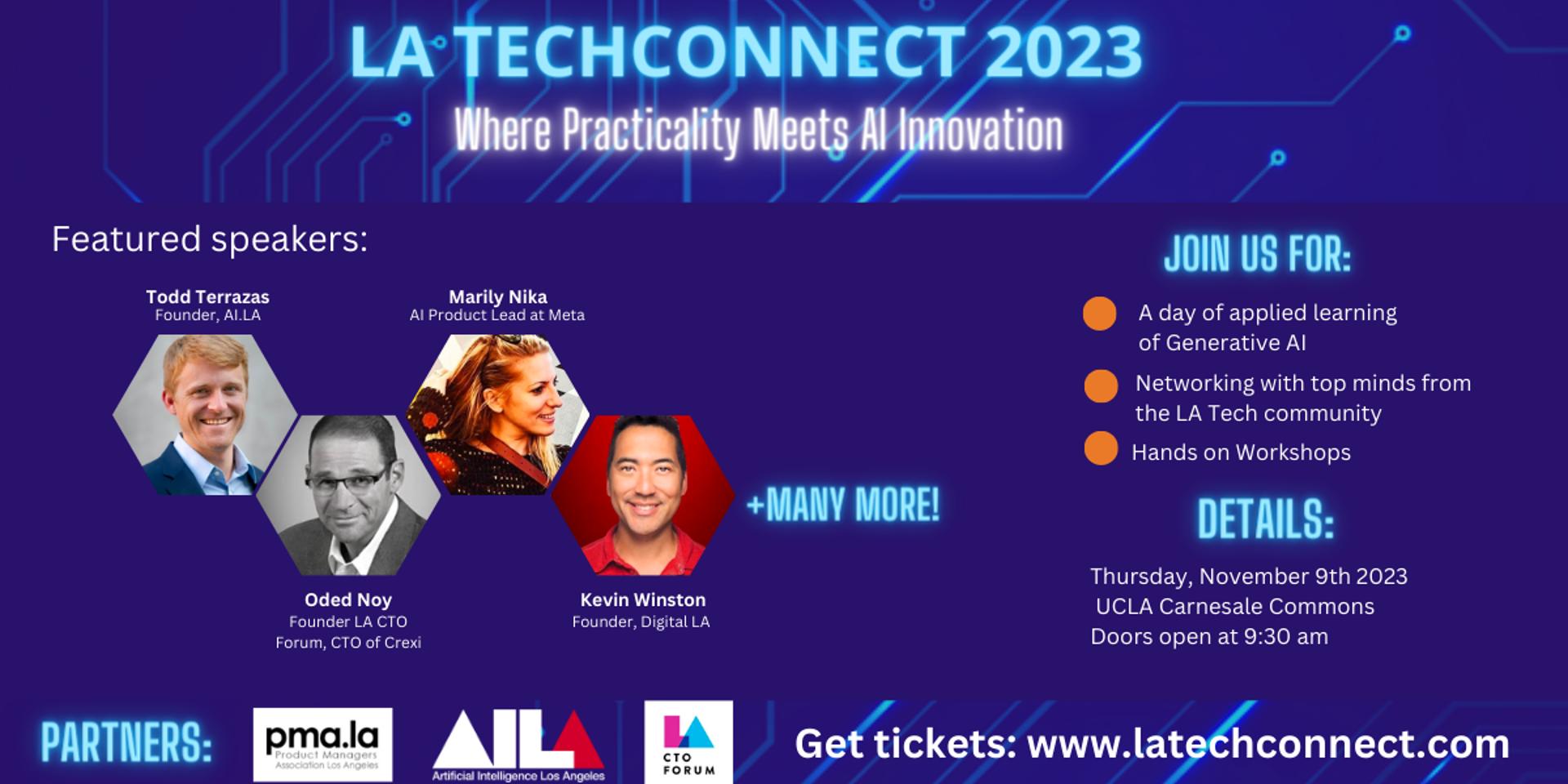Cover Image for LA TechConnect 2023 : Where Practicality Meets AI Innovation