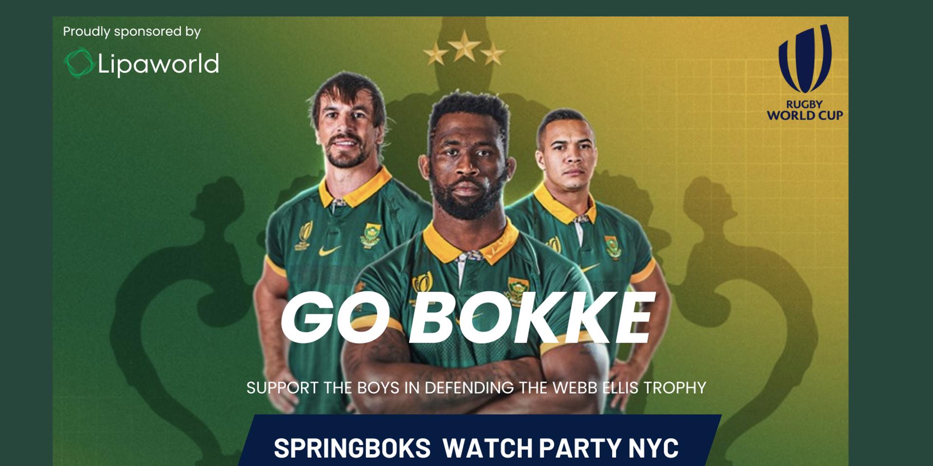 Cover Image for Springboks Watch Party NYC- SA 🇿🇦 Vs France 🇫🇷