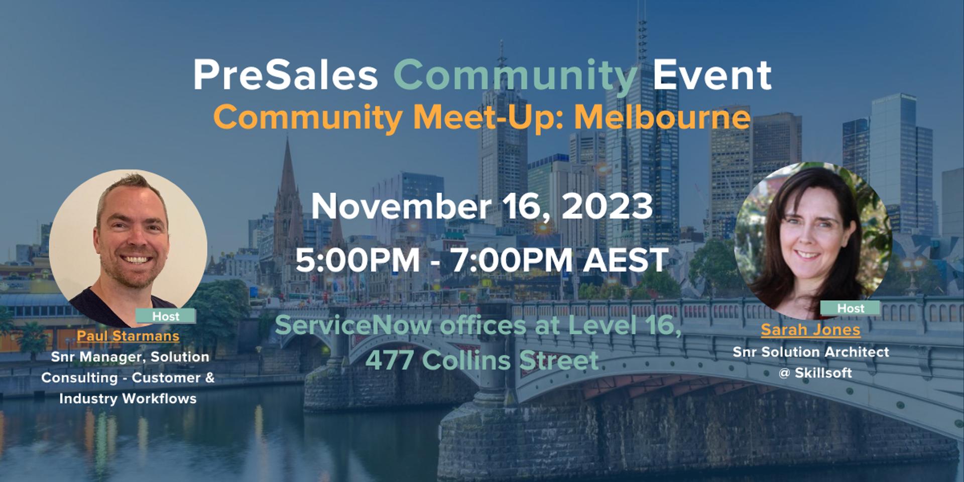 Cover Image for Community Meet-up: Melbourne