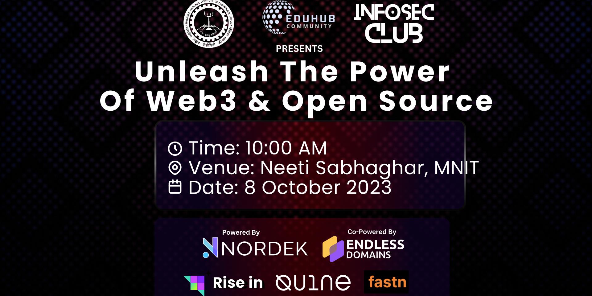 Cover Image for Unleash The Power of Web3 & Open Source - MNIT Jaipur