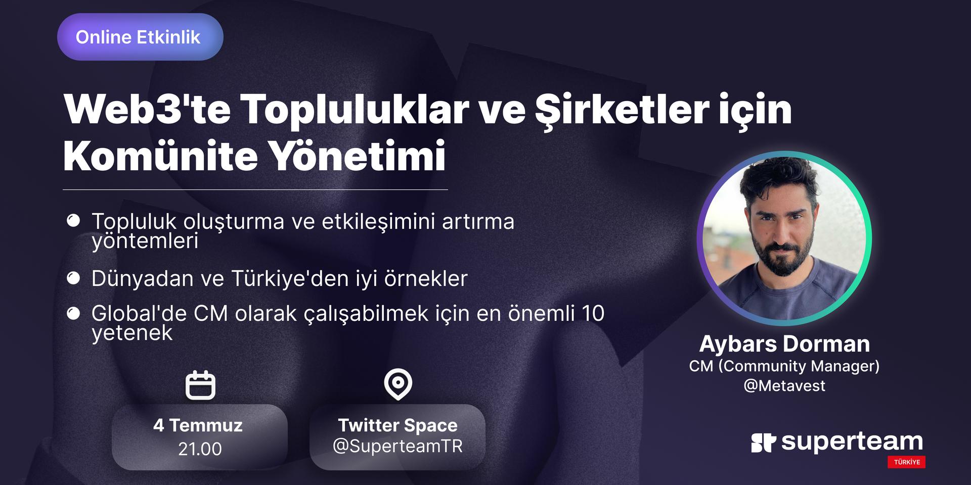 Cover Image for Web3'te Topluluklar ve Şirketler için Komünite Yönetimi