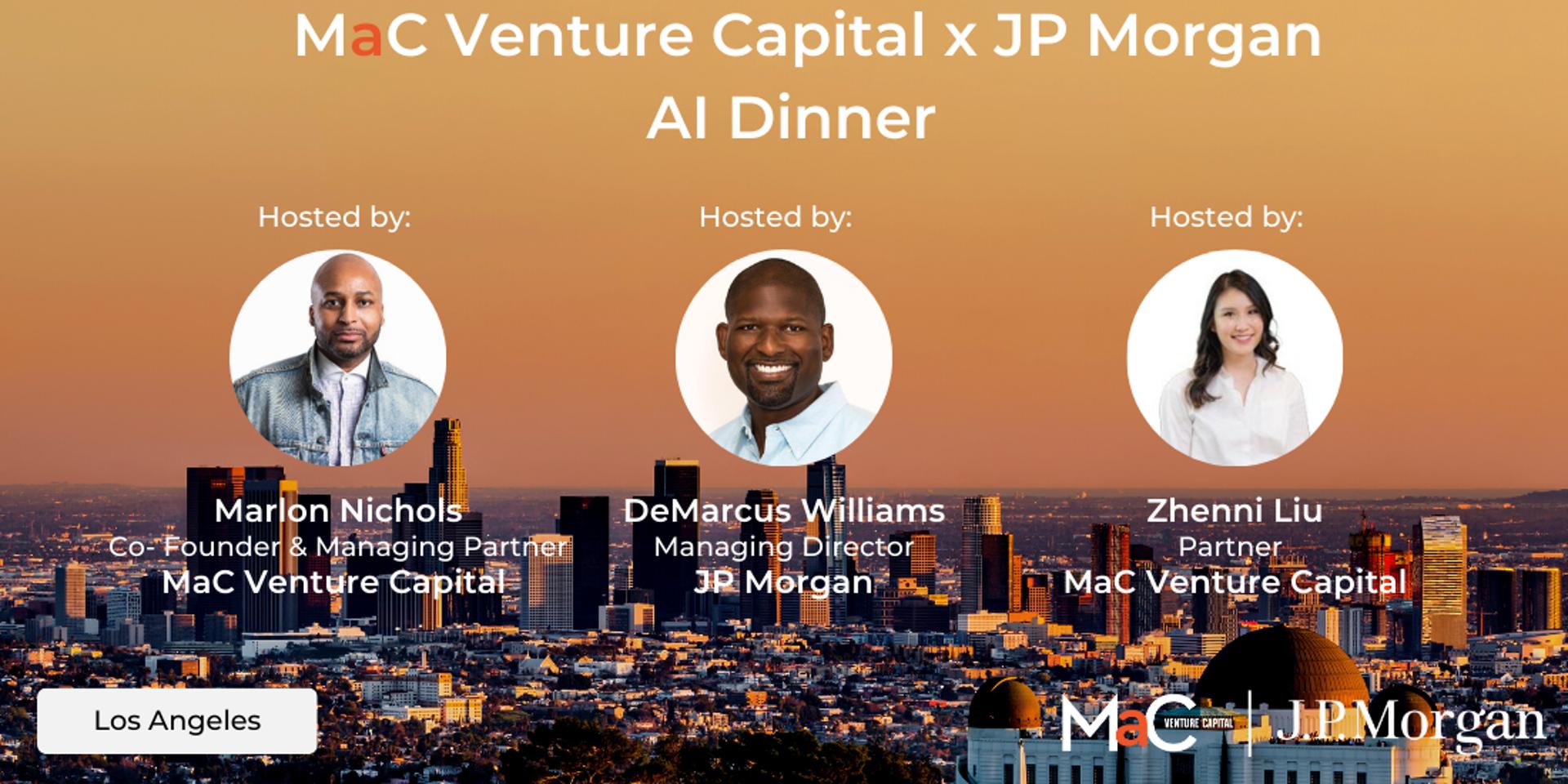 Cover Image for MaC Venture Capital & JP Morgan - AI Dinner