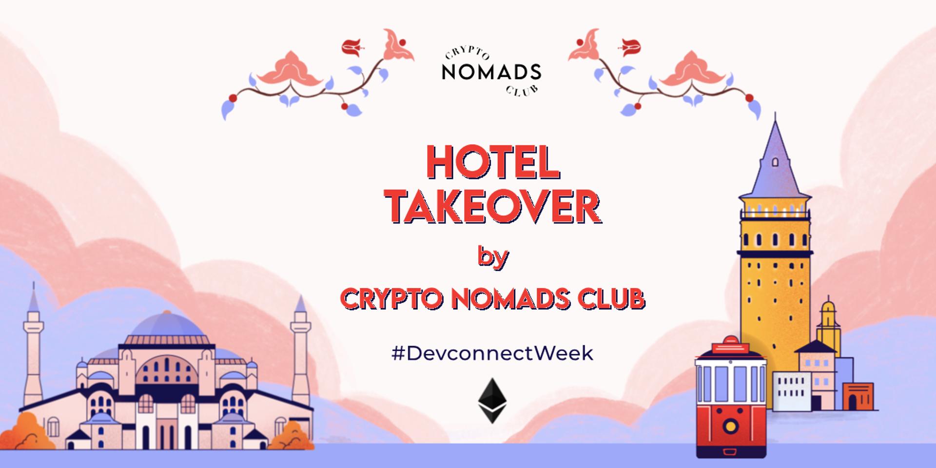 Cover Image for 🏨 HOTEL TAKEOVER - COLIVING BY CRYPTO NOMADS CLUB ✨