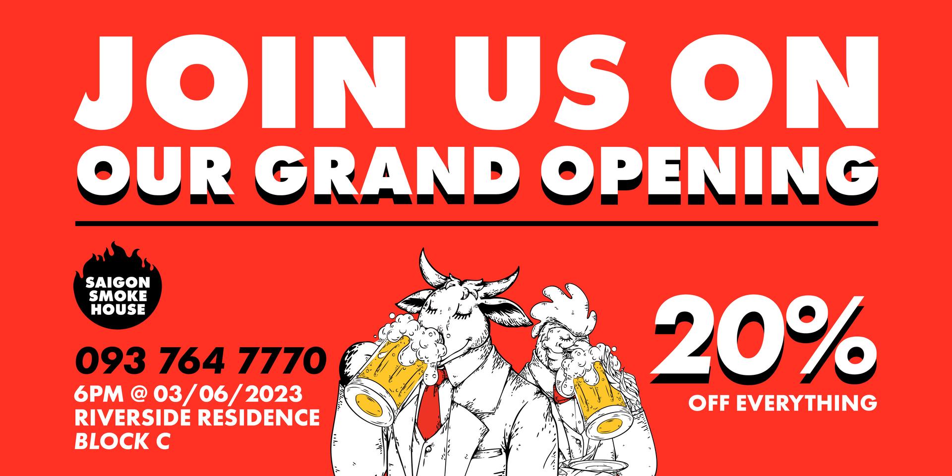Cover Image for Saigon Smokehouse Grand Opening