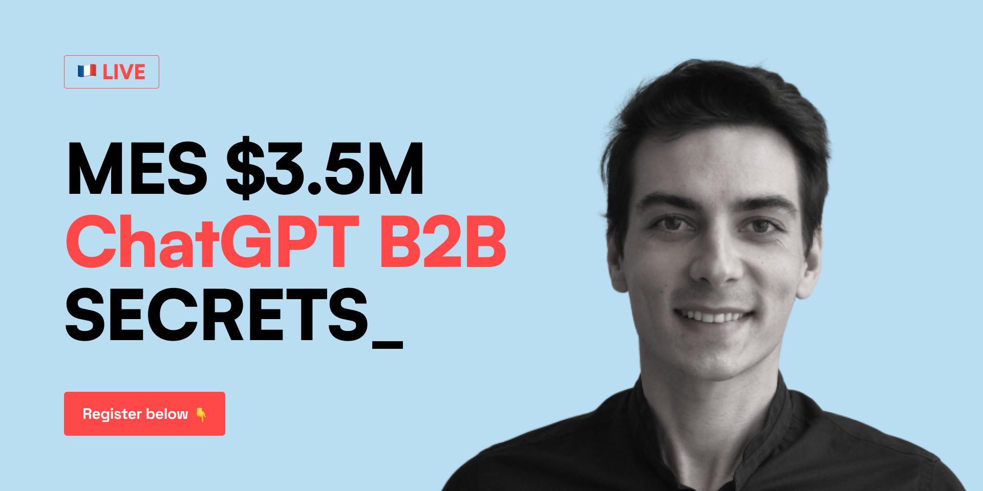 Cover Image for Les secrets du sales B2B avec ChatGPT  🔴 LIVE EVENT