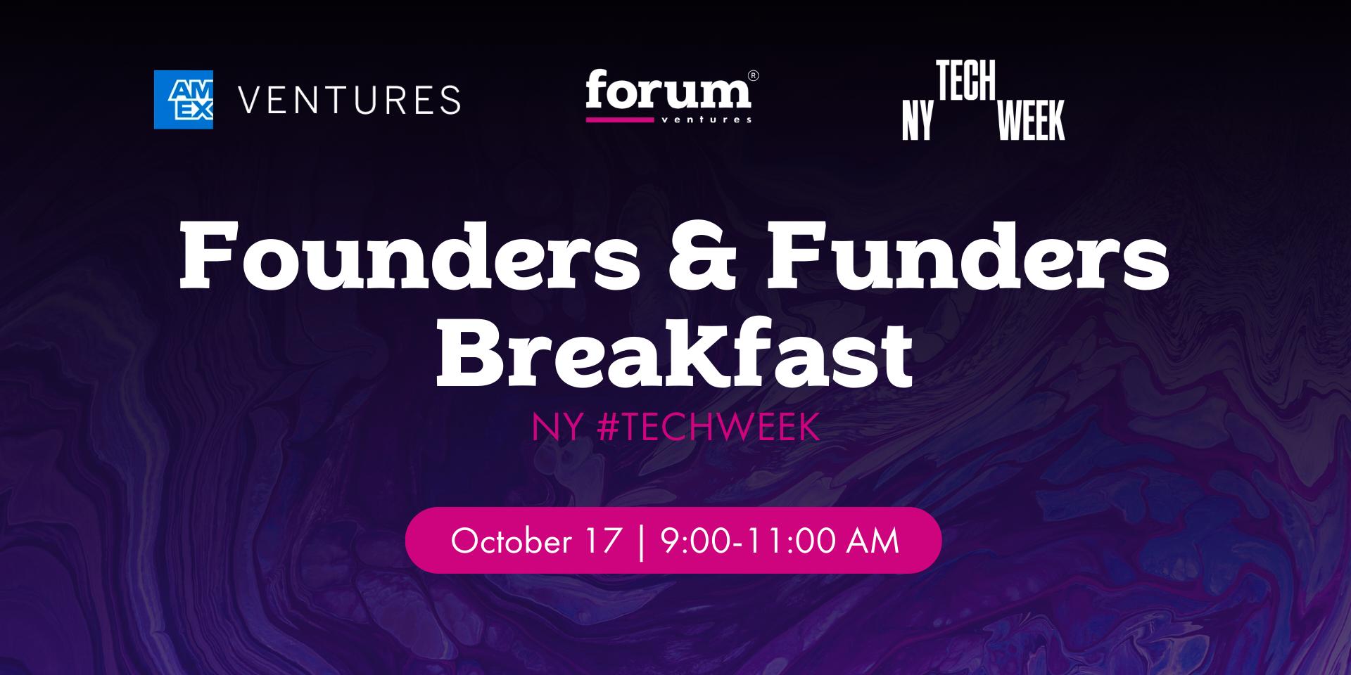 Cover Image for Founders & Funders Breakfast at NY #TechWeek