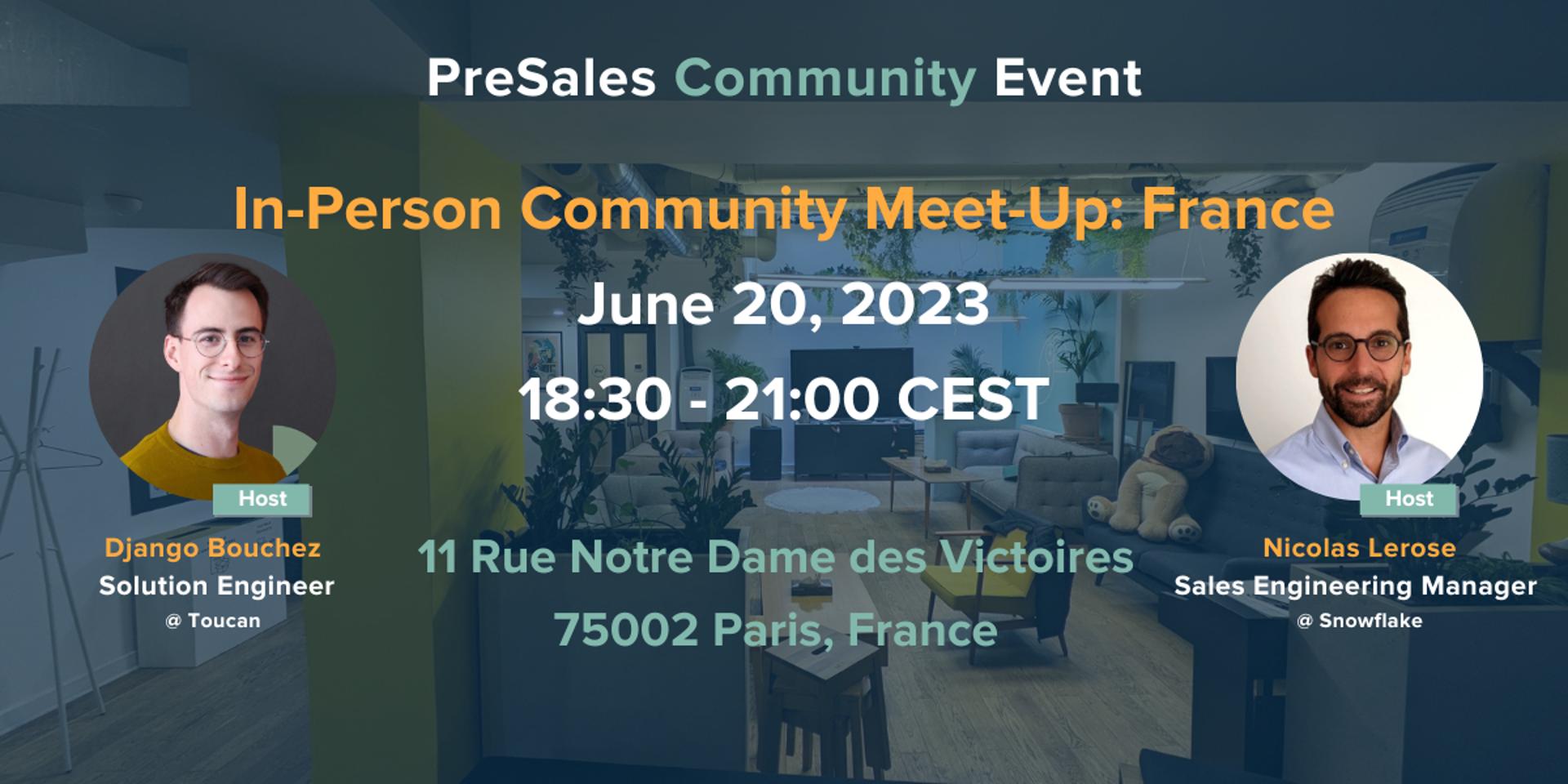 Cover Image for In-Person Community Meet-Up: France