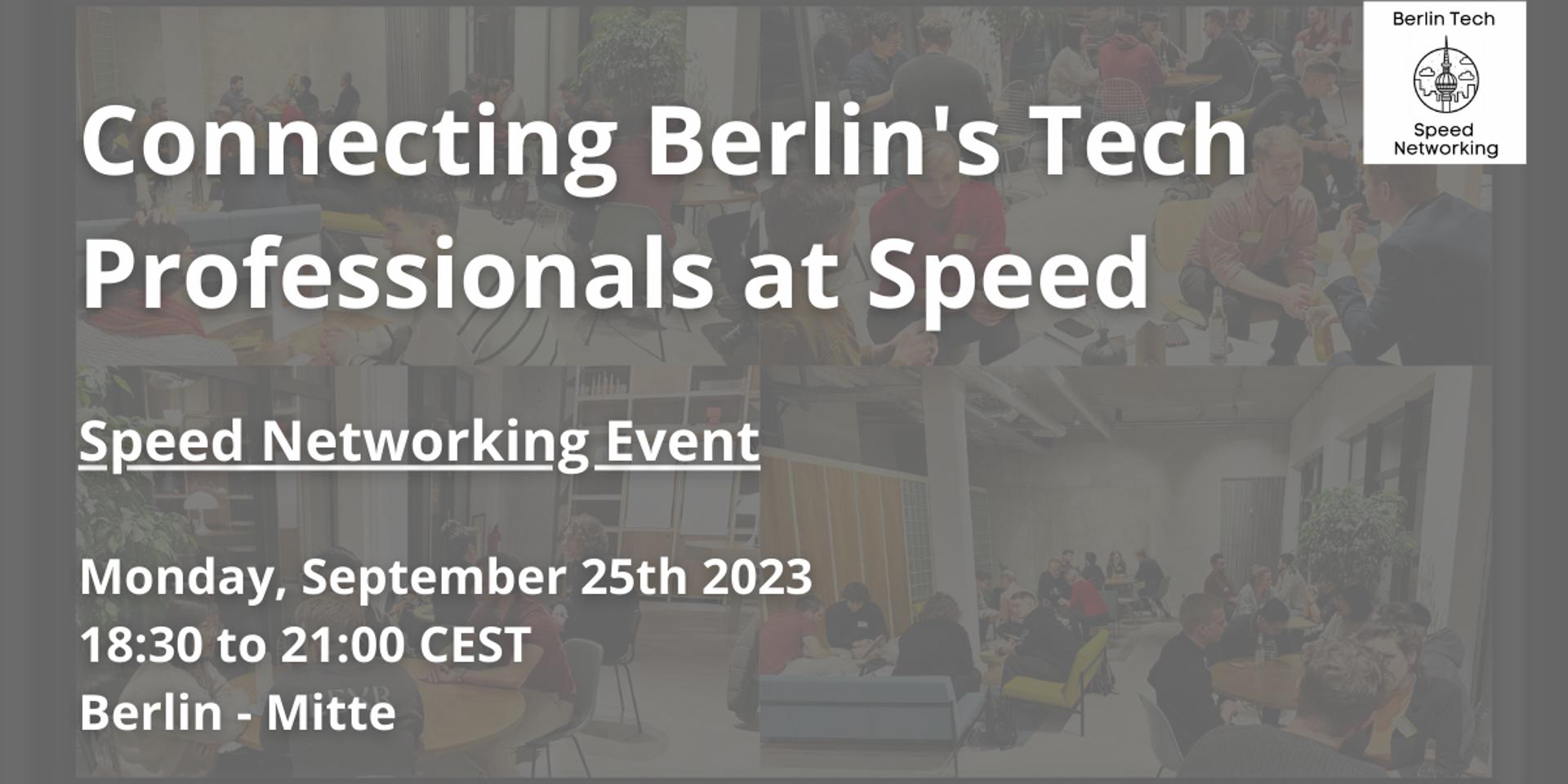Cover Image for Speed Networking for Berlin Tech Professionals