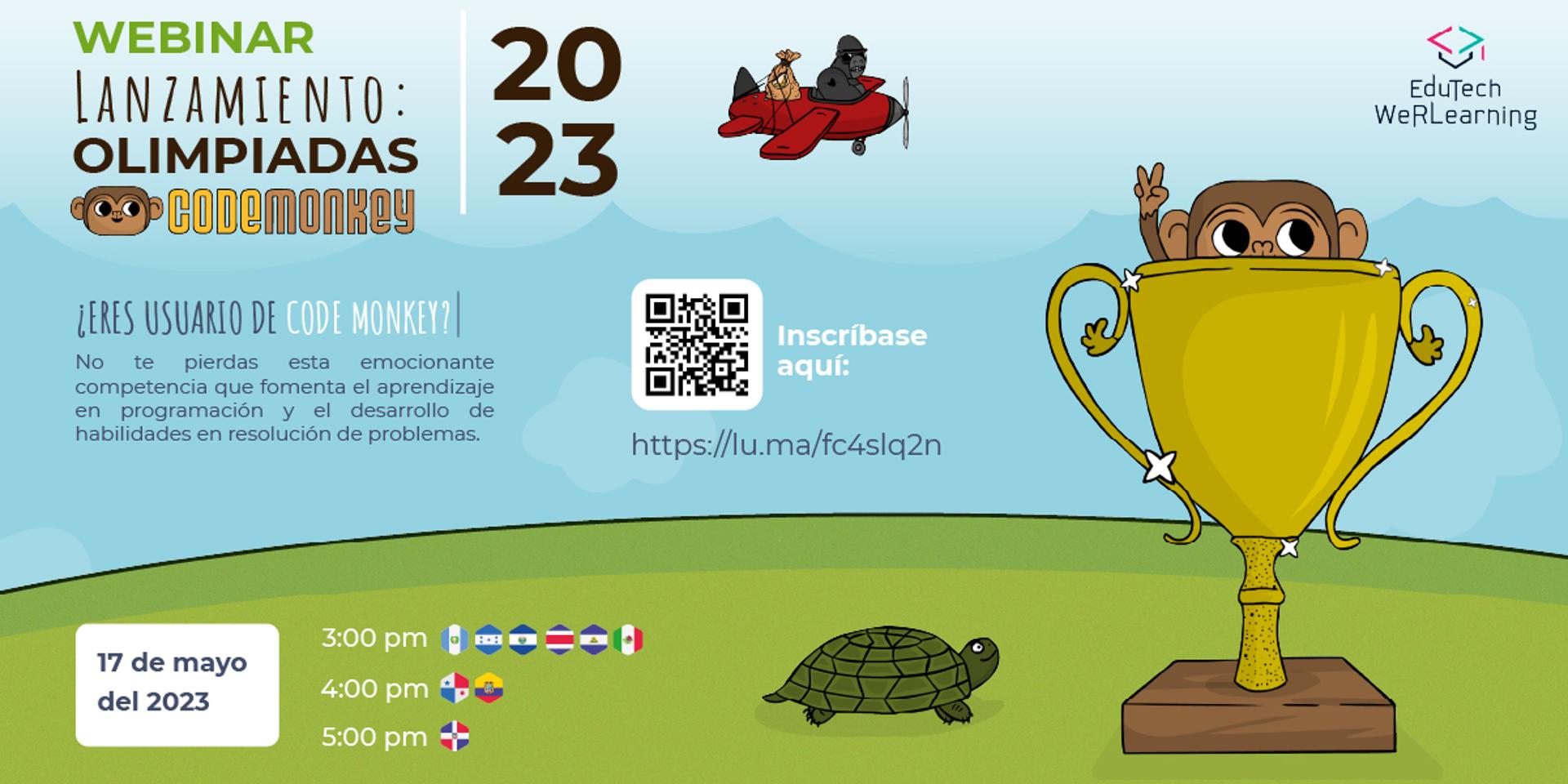 Lanzamiento: Olimpiadas Code Monkey 2023 · Luma