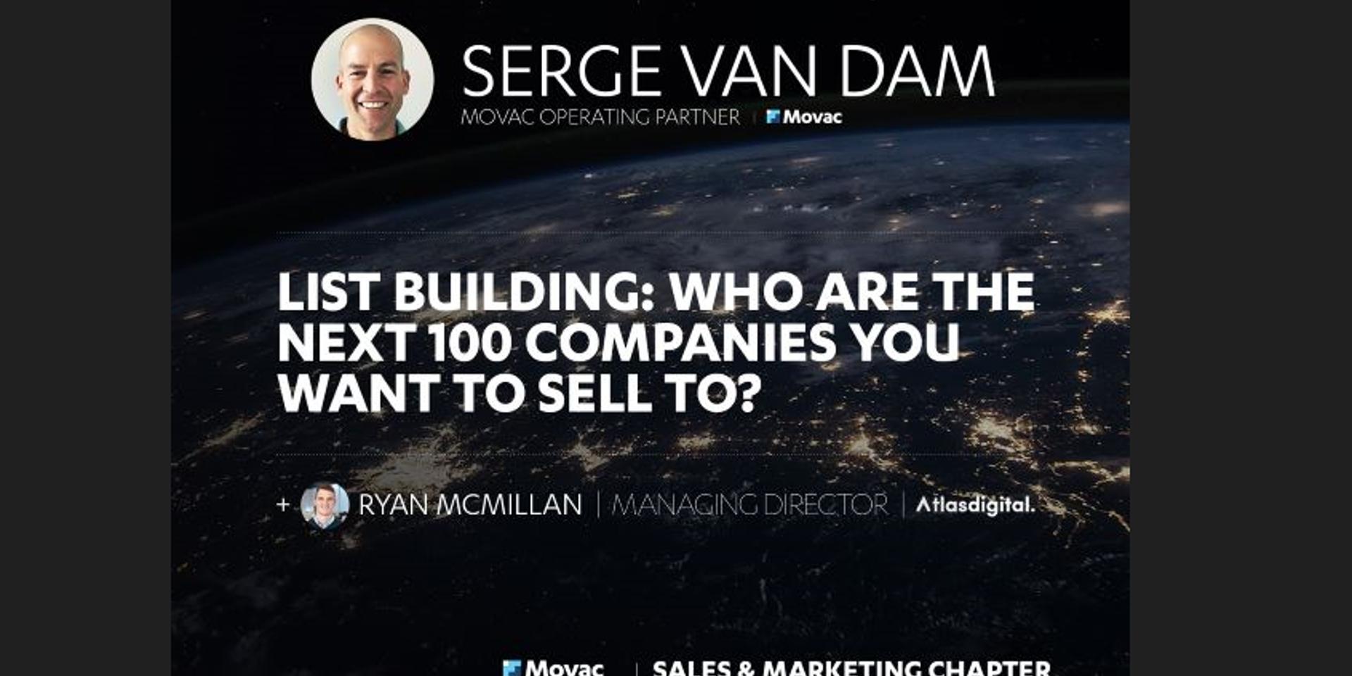 Cover Image for List Building: who are the next 100 companies you want to sell to?