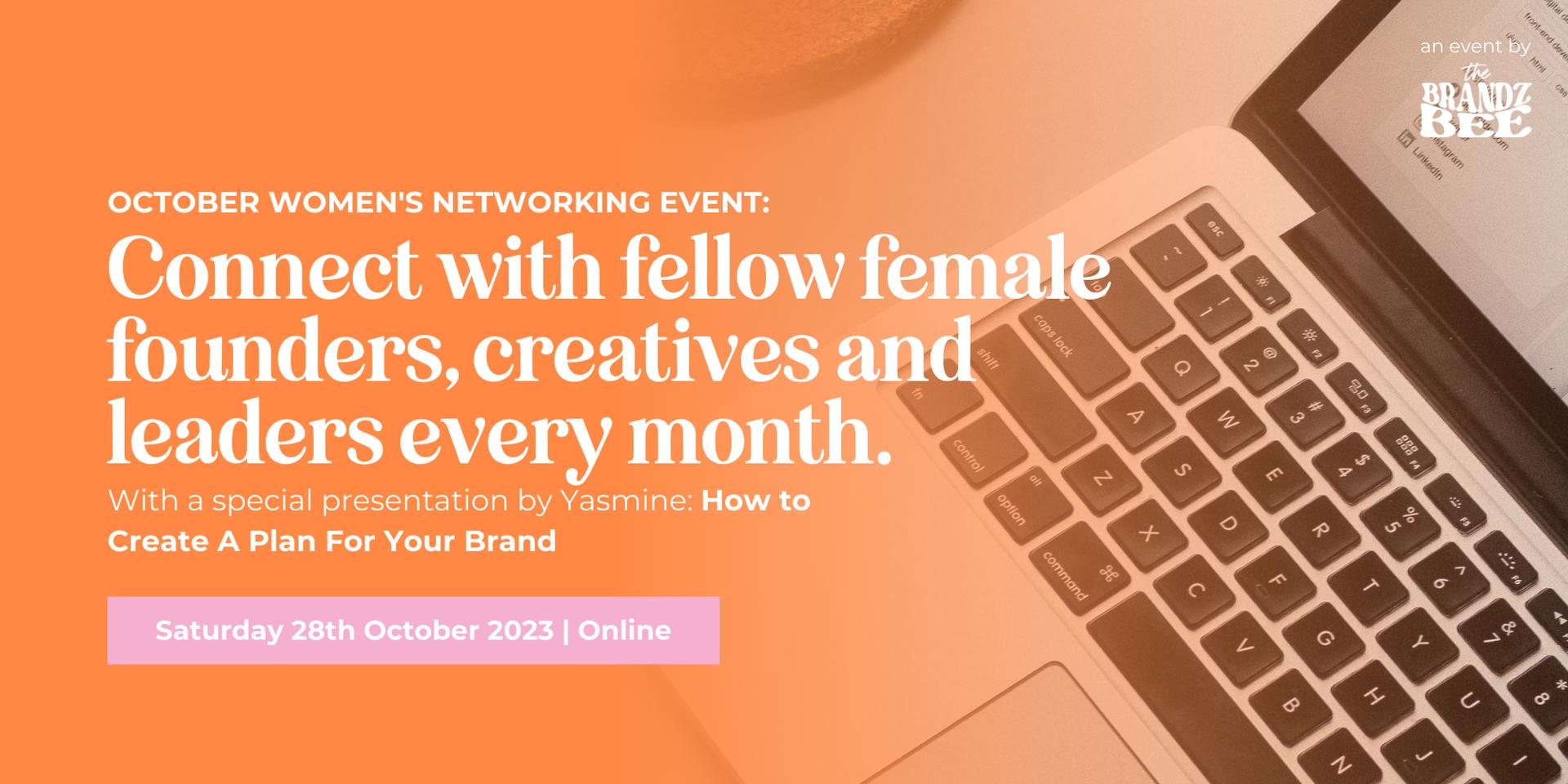 Cover Image for October Networking Event - Create A Plan For Your Brand by Yasmine Bounouh