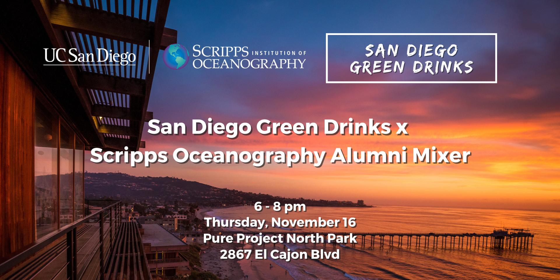 Cover Image for San Diego Green Drinks x Scripps Oceanography Alumni Mixer