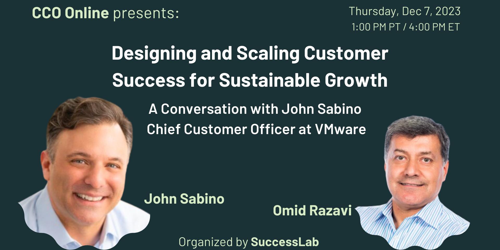 Cover Image for CCO Online with John Sabino, CCO at VMware