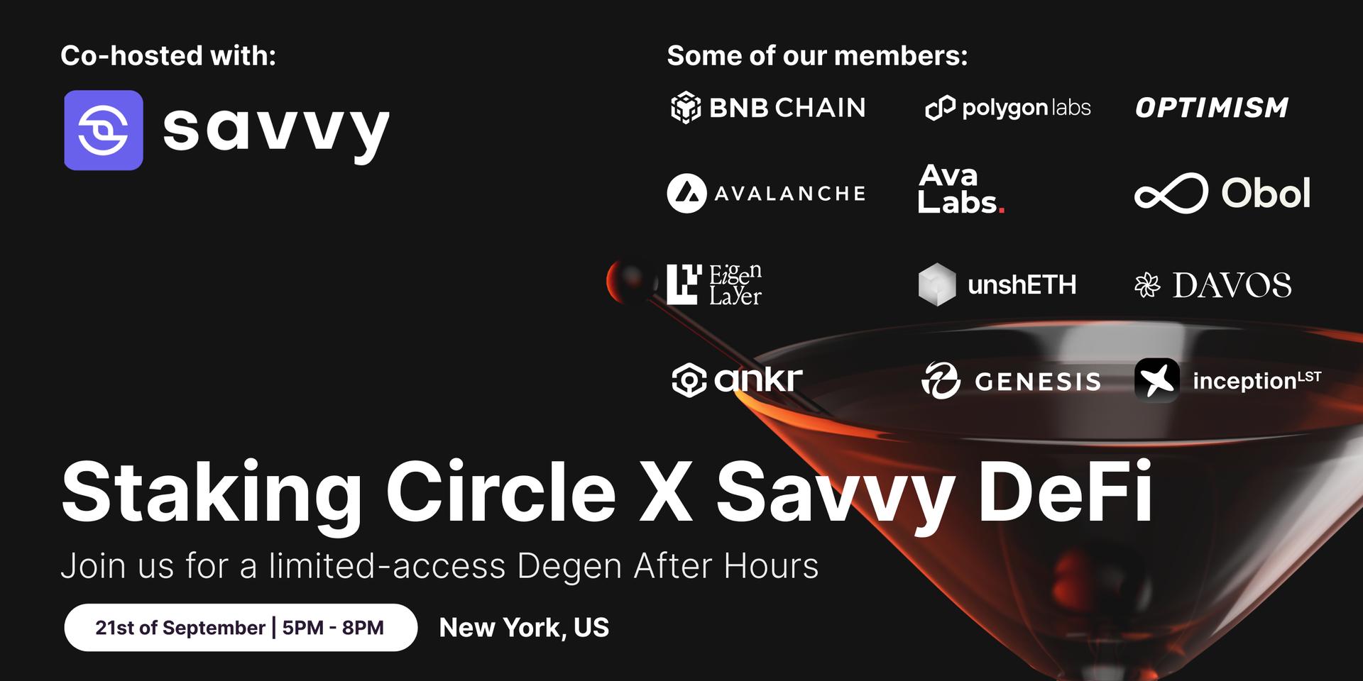 Cover Image for Staking Circle X Savvy DeFi: After Hours