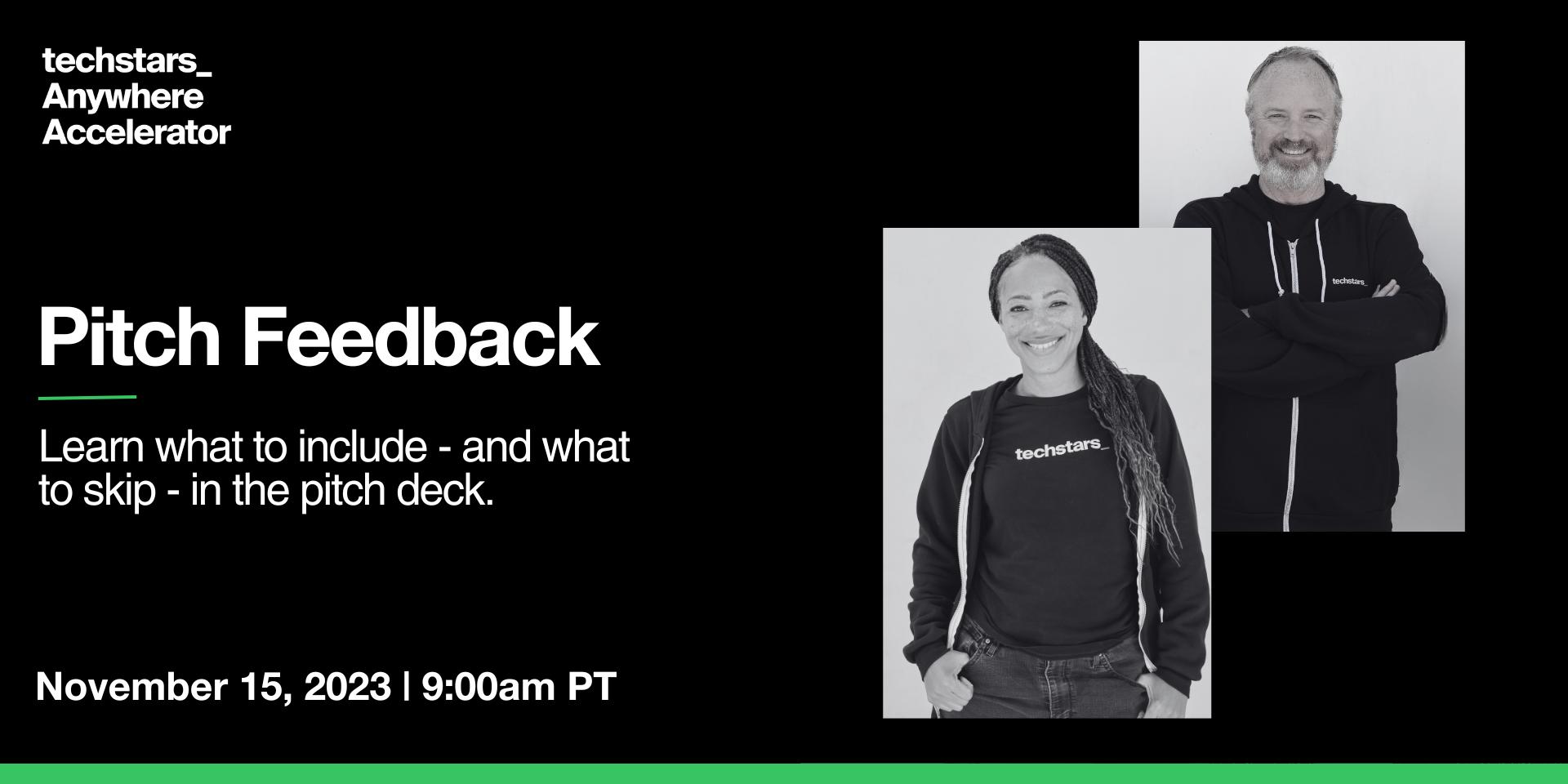 Cover Image for Techstars Anywhere Pitch Feedback
