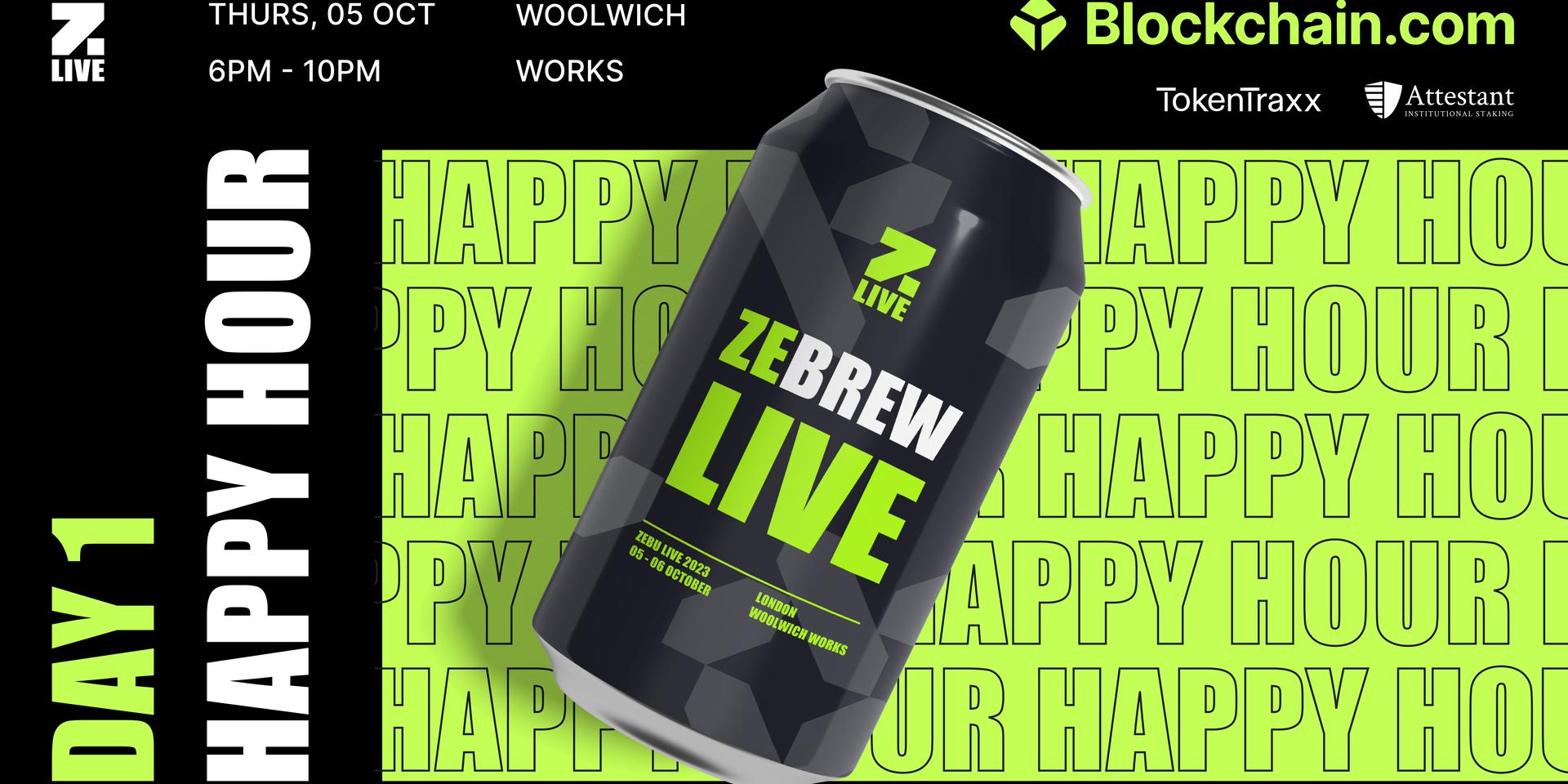Cover Image for Zebu Live 2023 <> Blockchain.com Day 1 Happy Hour