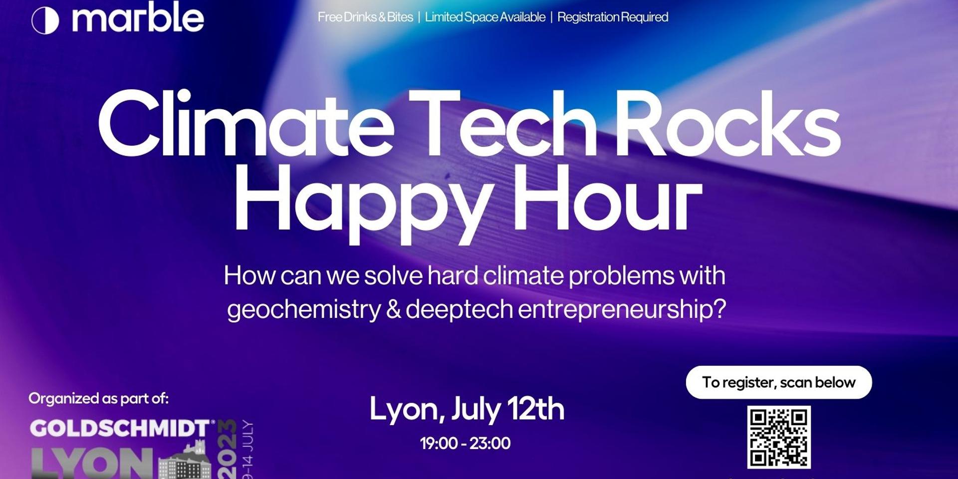 Cover Image for Climate Tech Rocks Happy Hour @ Goldschmidt 2023
