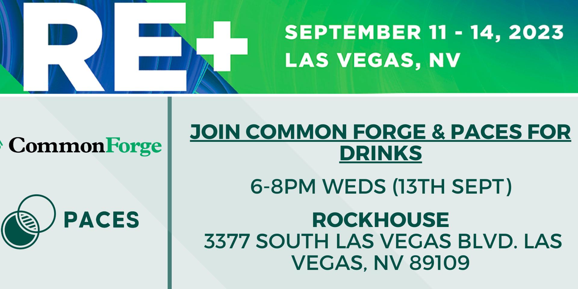 Cover Image for RE+ Drinks: Common Forge + Paces
