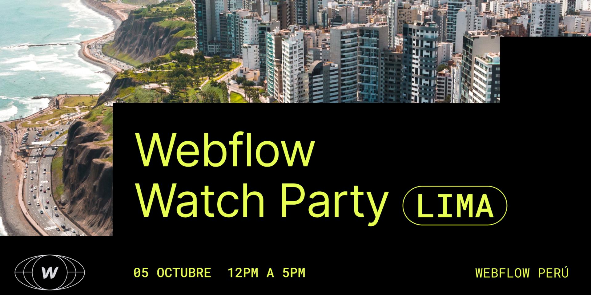 Cover Image for 🇵🇪 Webflow Conf Watch Party - Lima