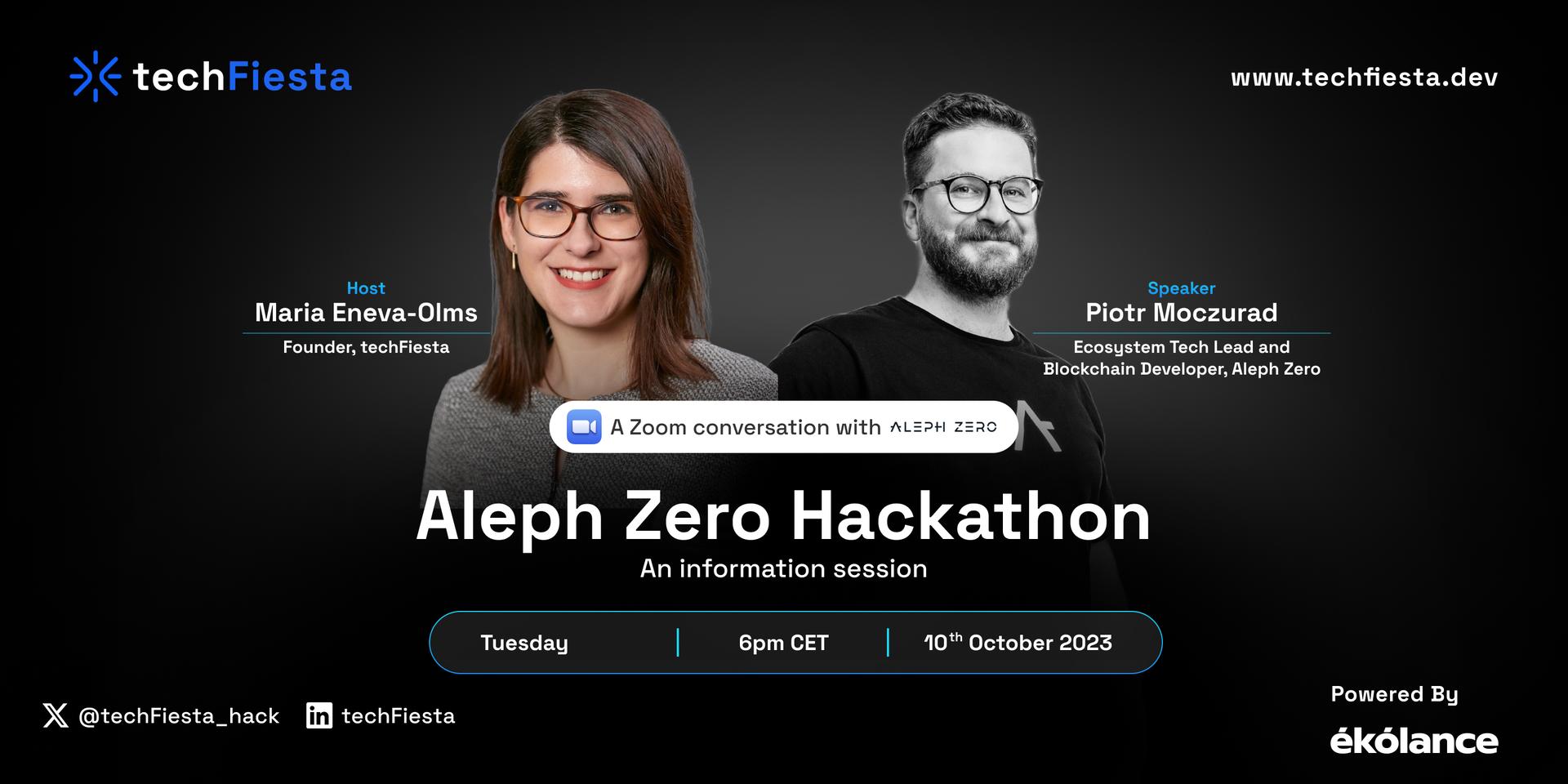 Cover Image for Aleph Zero Hackathon - Information Session