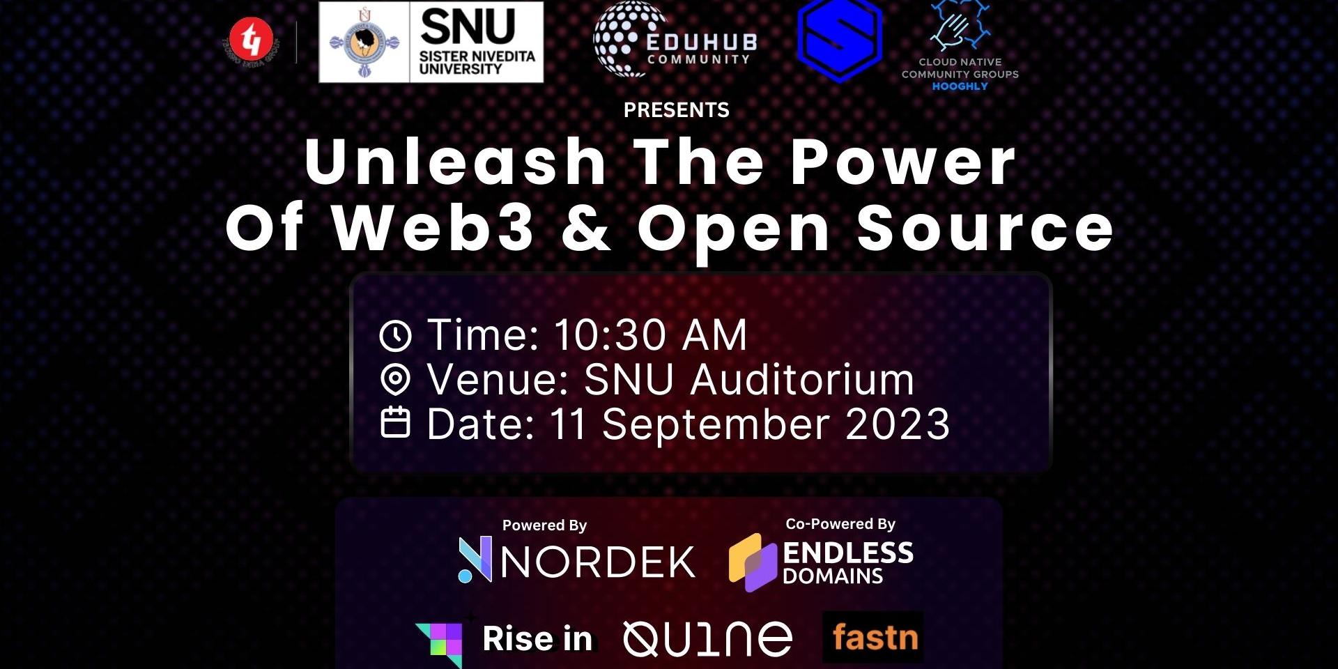 Cover Image for Unleash The Power of Web3 & Open Source - SNU
